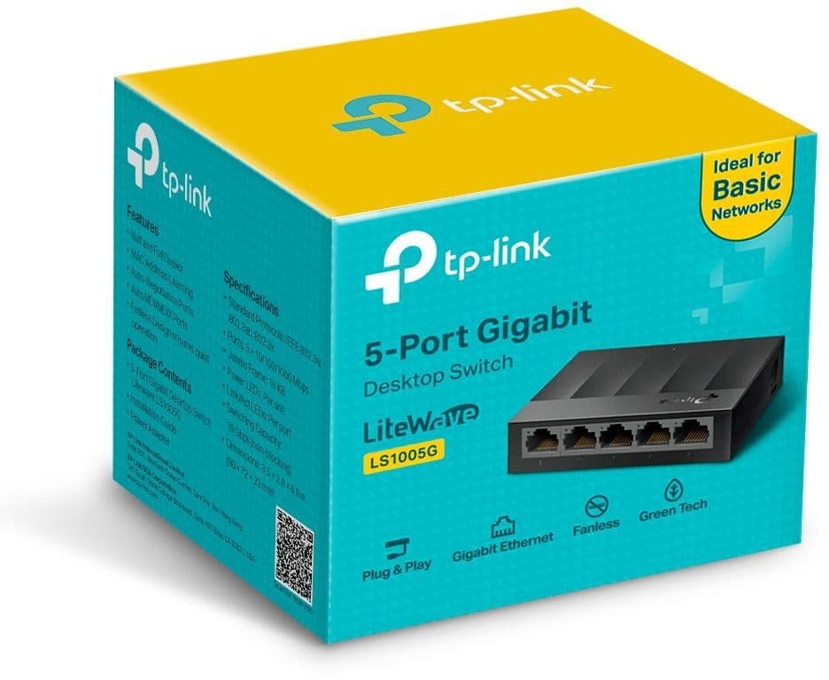 Desktopswitch TP-Link LiteWave LS1005G 5-poorts Gigabit 2