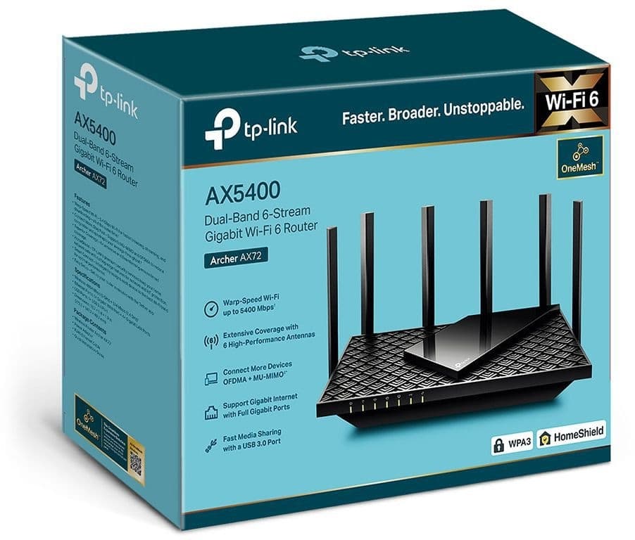 Router TP-Link Archer AX72 AX5400 Wi‑Fi 6 2