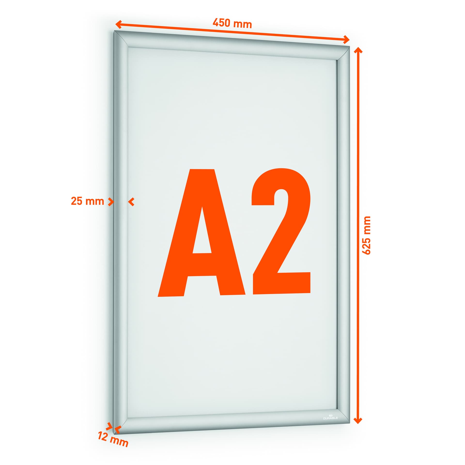 Kliklijst Durable aluminium A2 outdoor 2