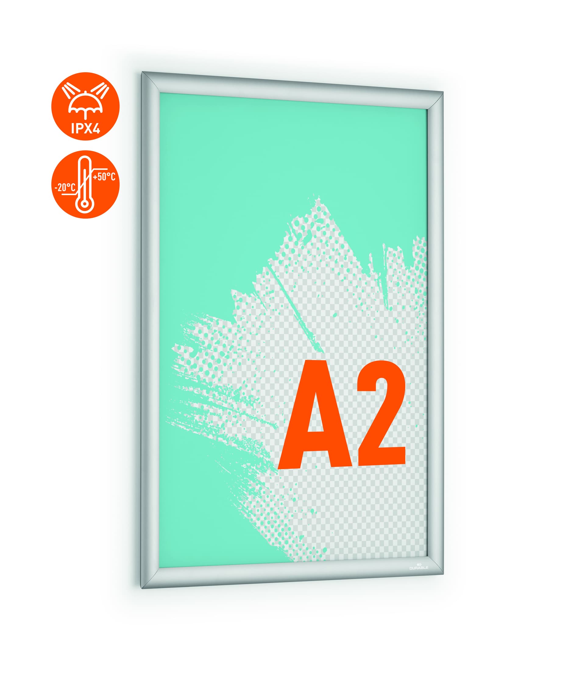Kliklijst Durable aluminium A2 outdoor 4