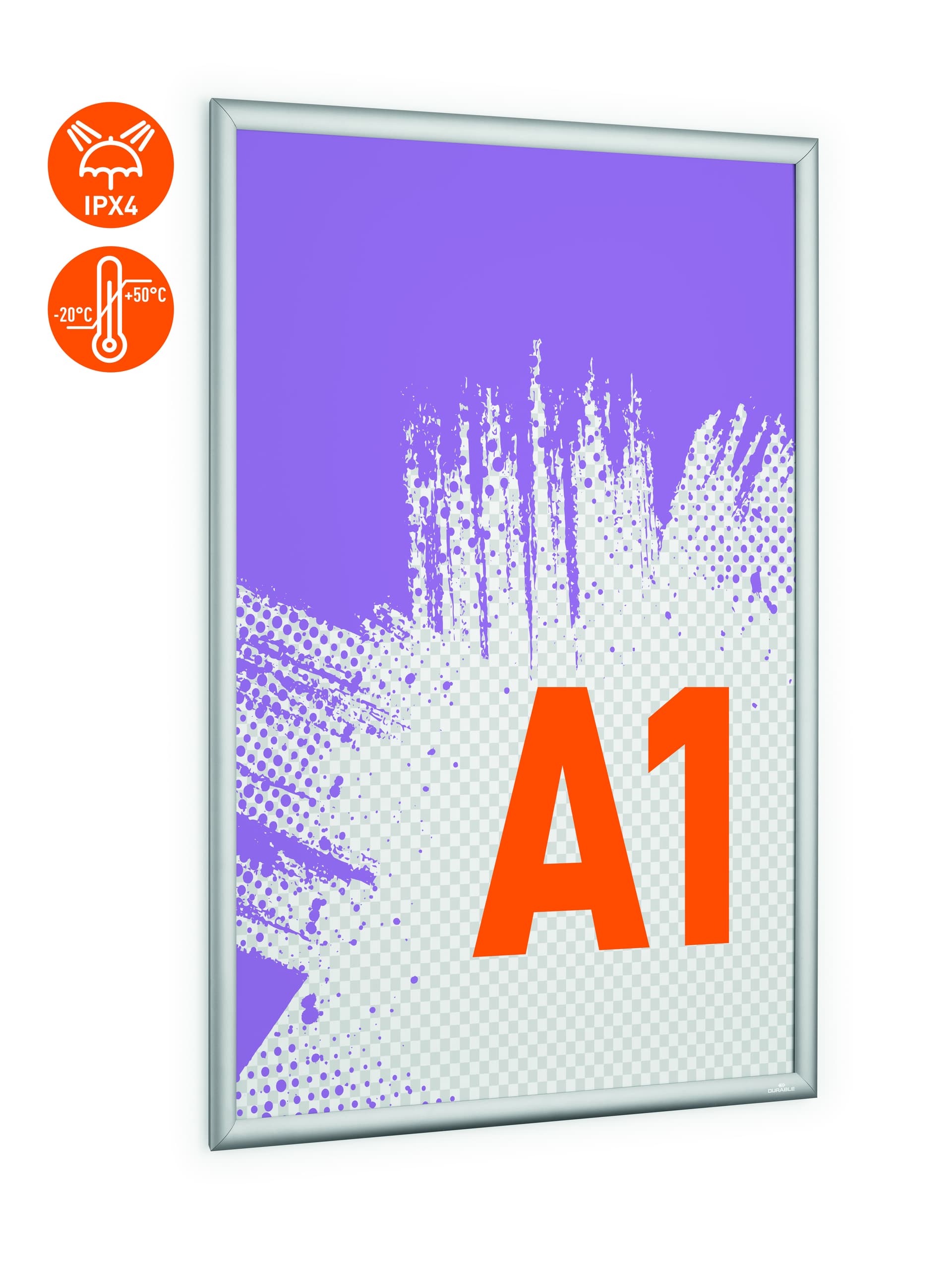 Kliklijst Durable aluminium A1 outdoor 4