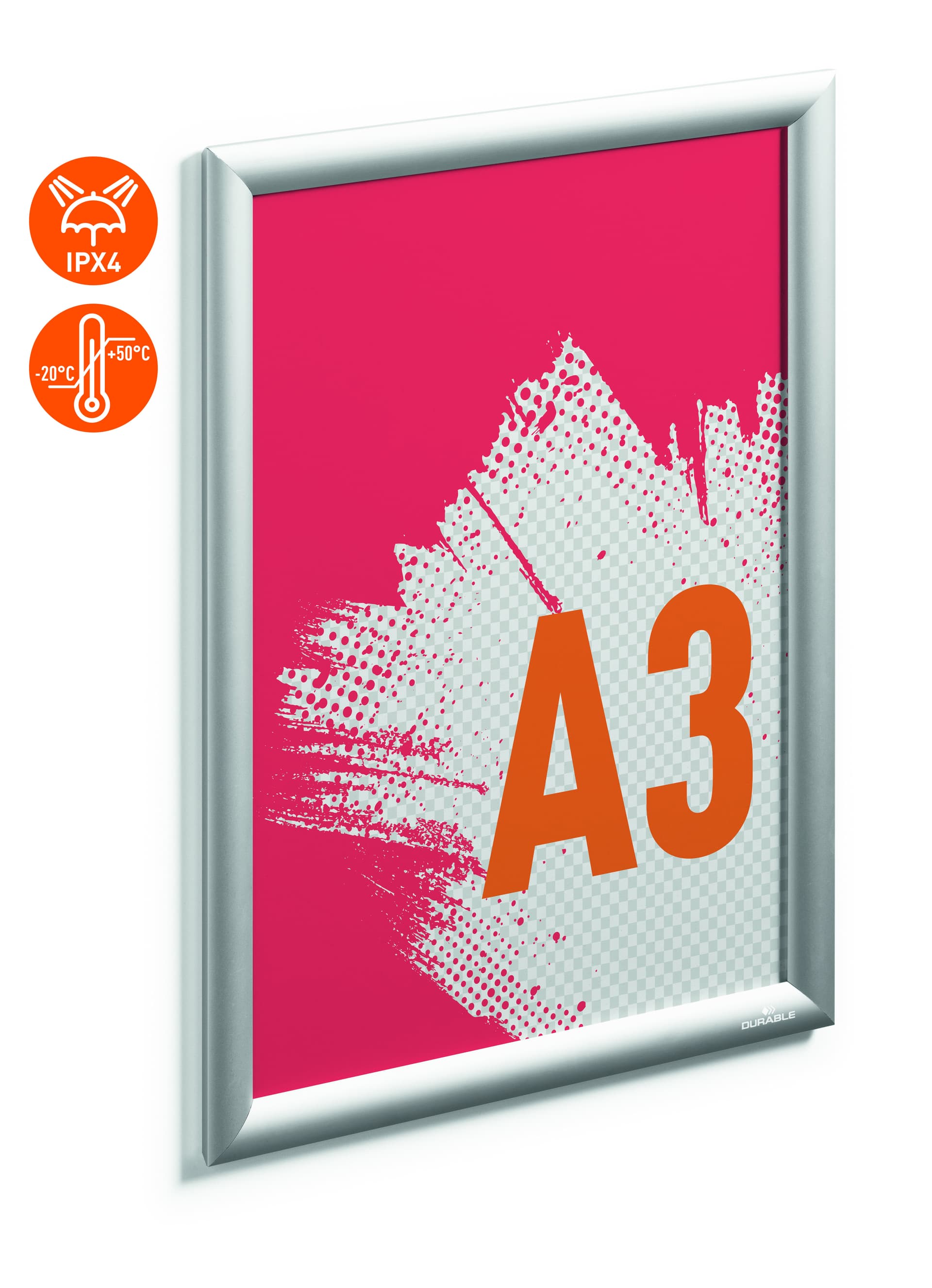 Kliklijst Durable aluminium A3 outdoor 4