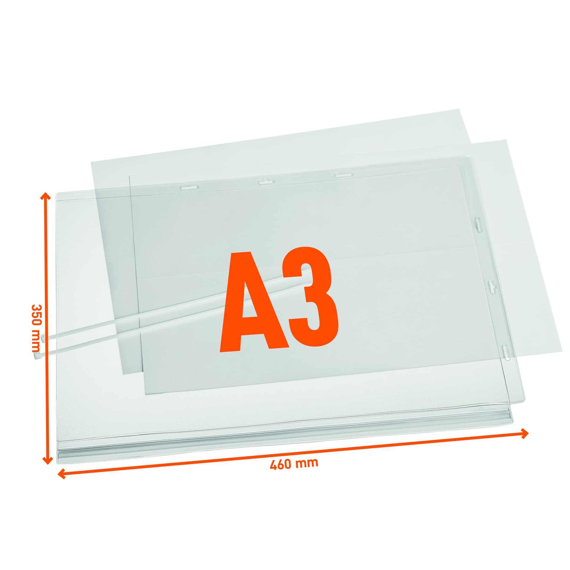 Infohoes Durable waterbestendig A3 met kabelbinders 2
