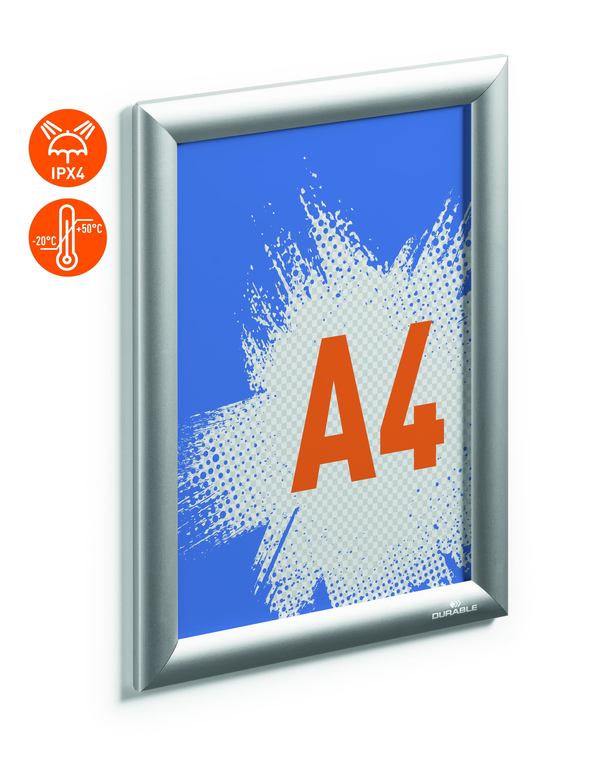 Kliklijst Durable aluminium A4 outdoor 4