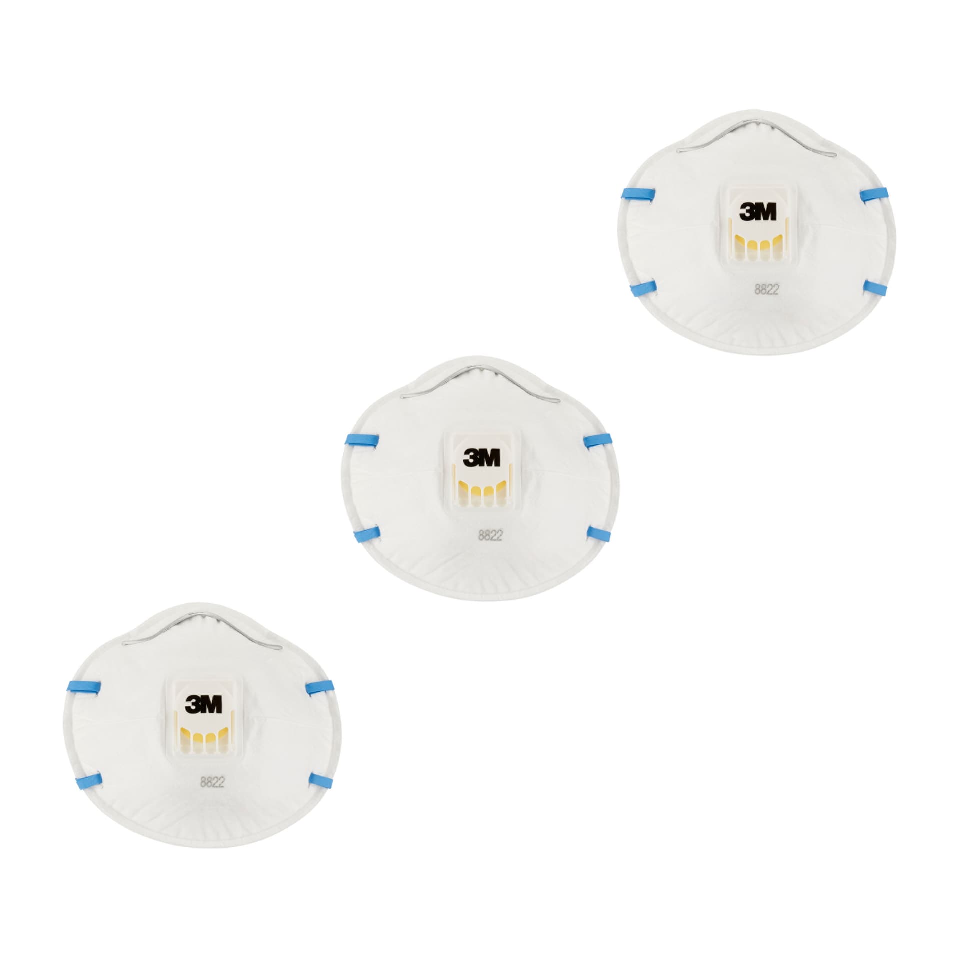 Stofmasker 3M voor schuren 8822 FFP2 met ventiel 3 stuks 6