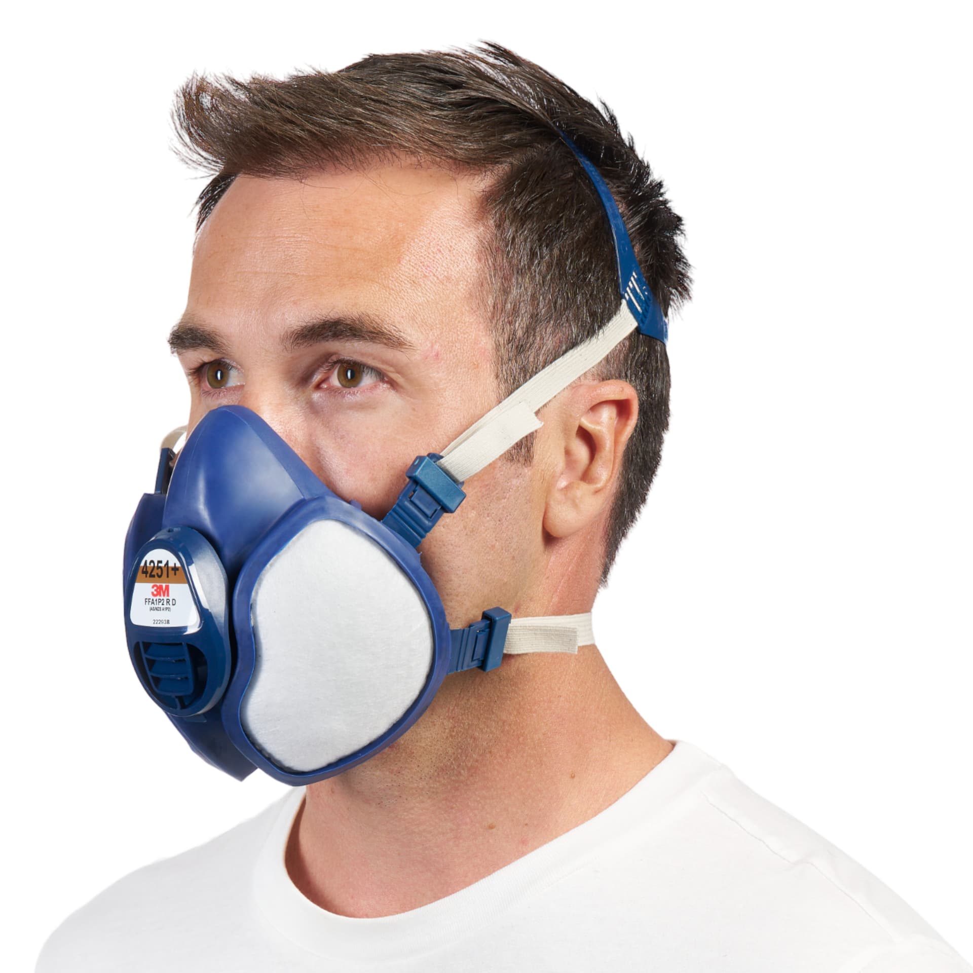 Mondmasker 3M met geïntegreerde filters 4251+, A1P2 organische dampen 8