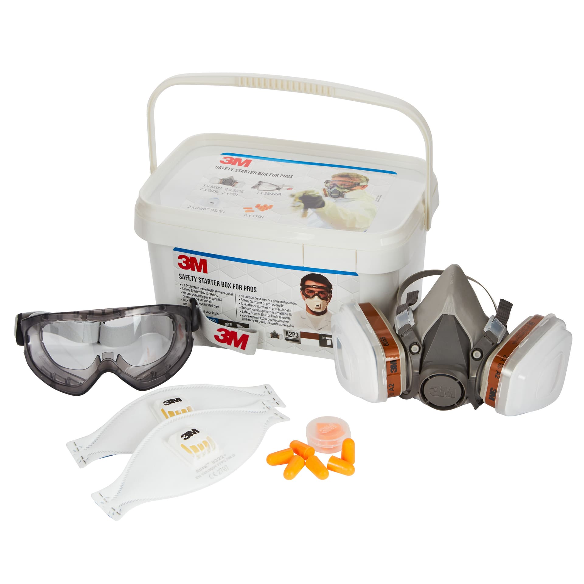 Startbox Veiligheid 3M voor profs 1000MCWE, ademhalings-, oog en gehoorbescherming, 3