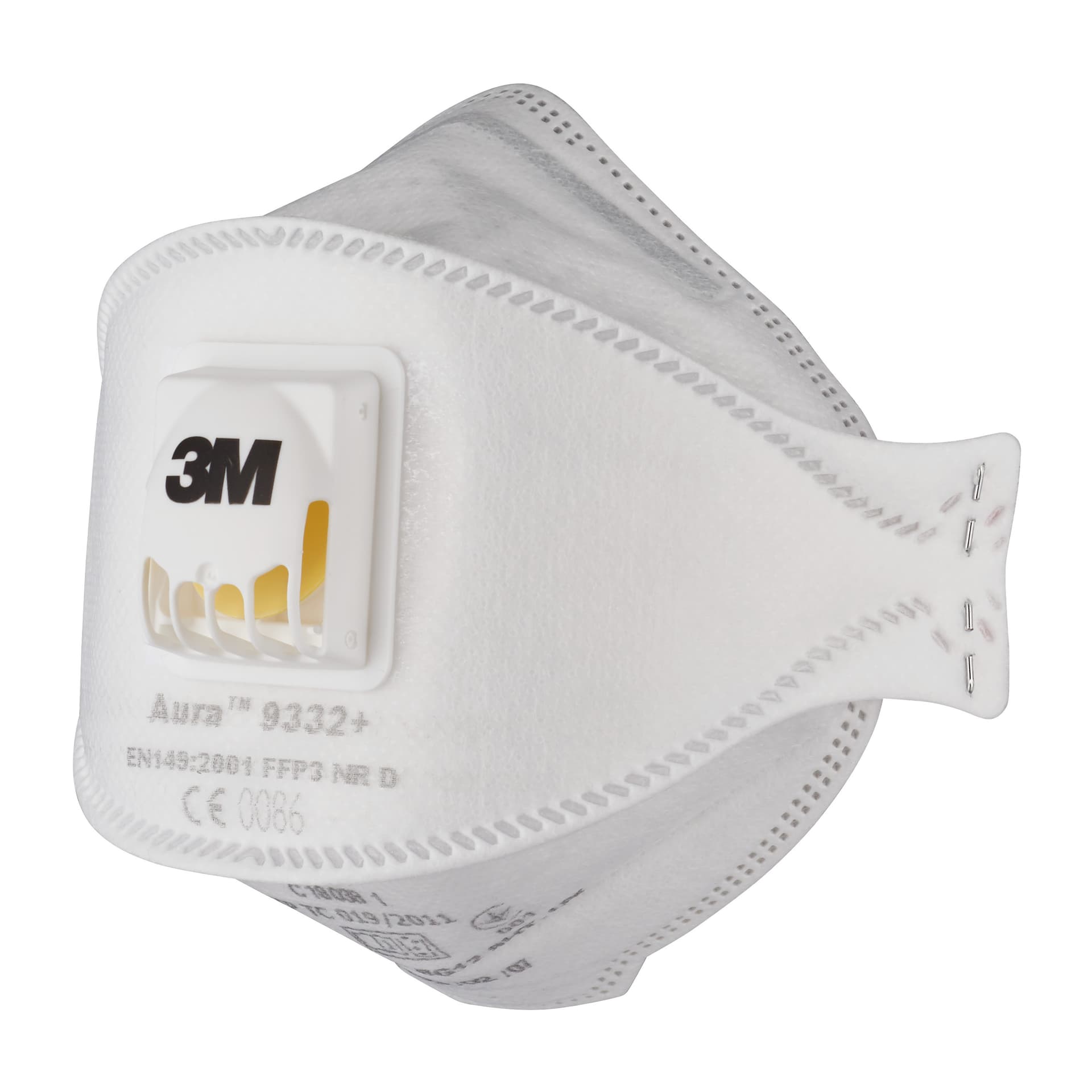 Stofmasker 3M Aura Comfort Cool Flow 9332 FFP3 met ventiel 10 stuks 4