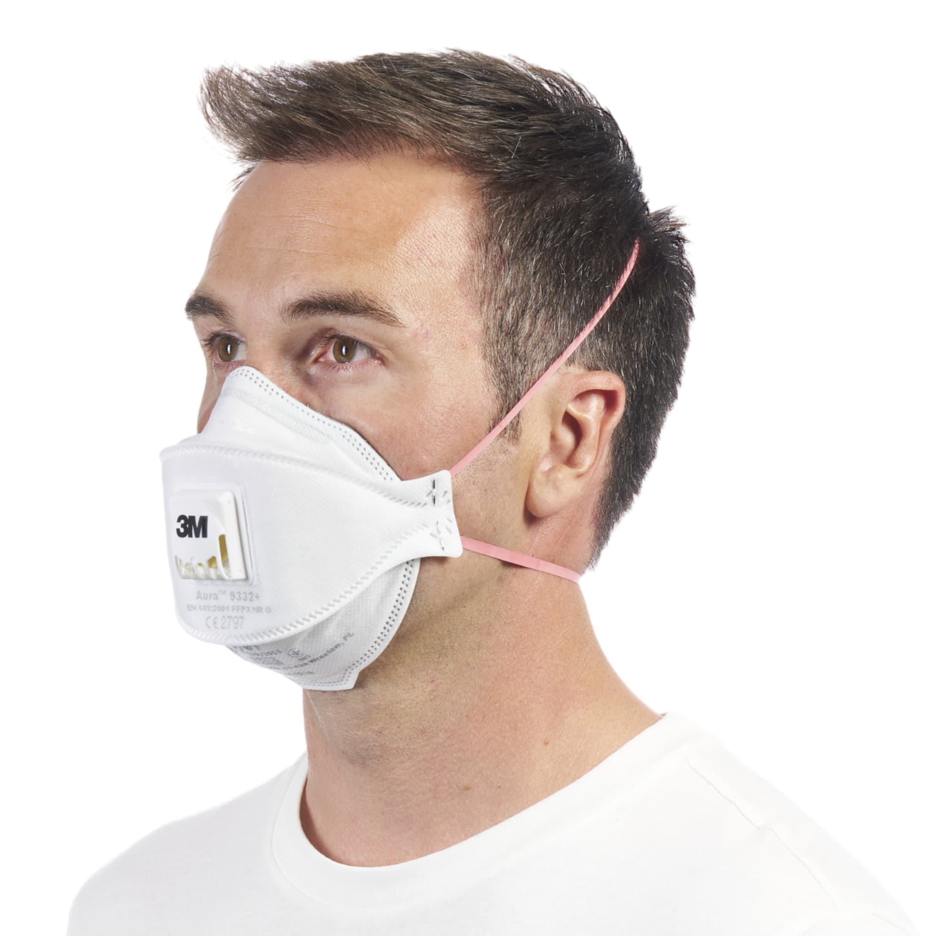 Stofmasker 3M Aura Comfort Cool Flow 9332 FFP3 met ventiel 10 stuks 5