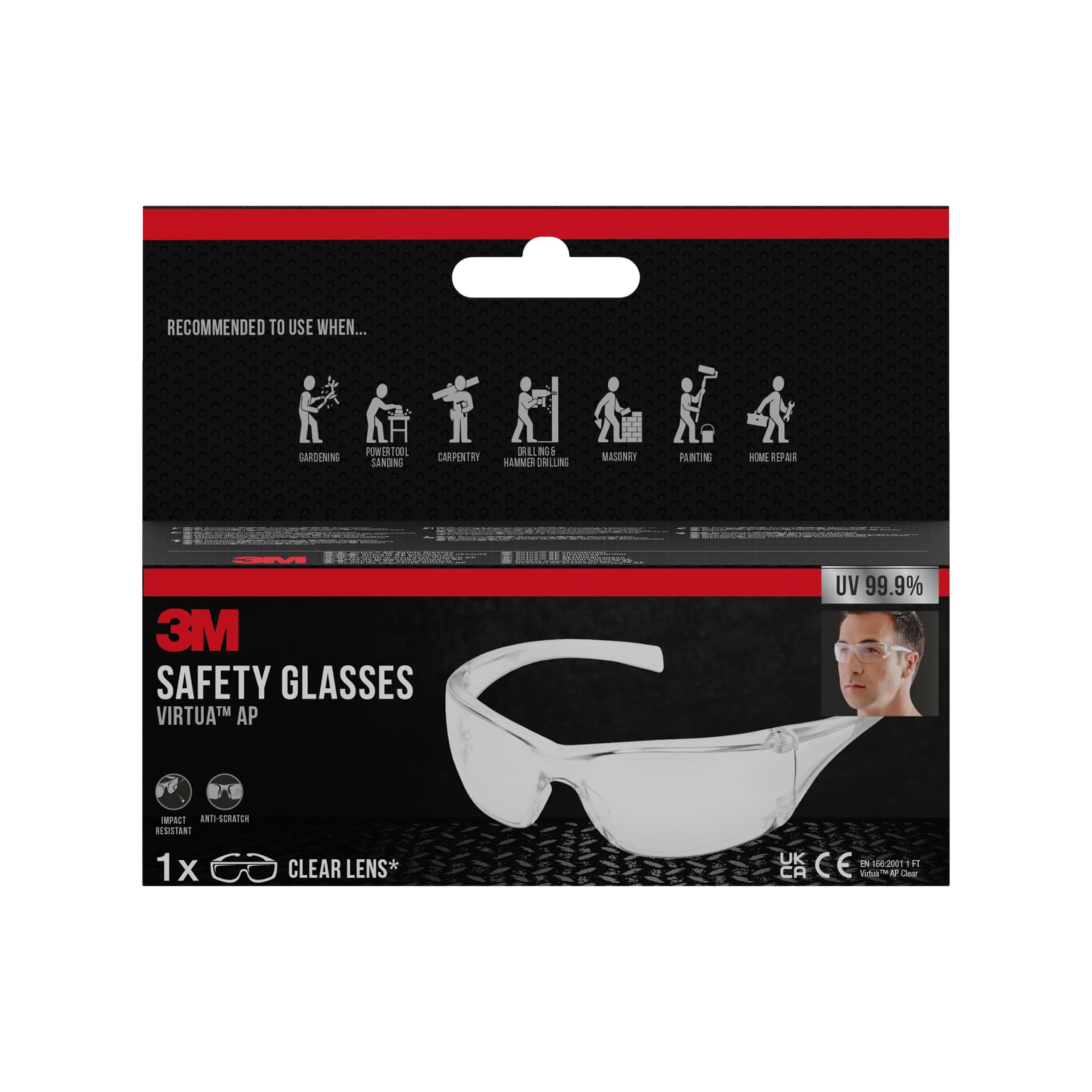Veiligheidsbril 3M Virtua AP heldere lens