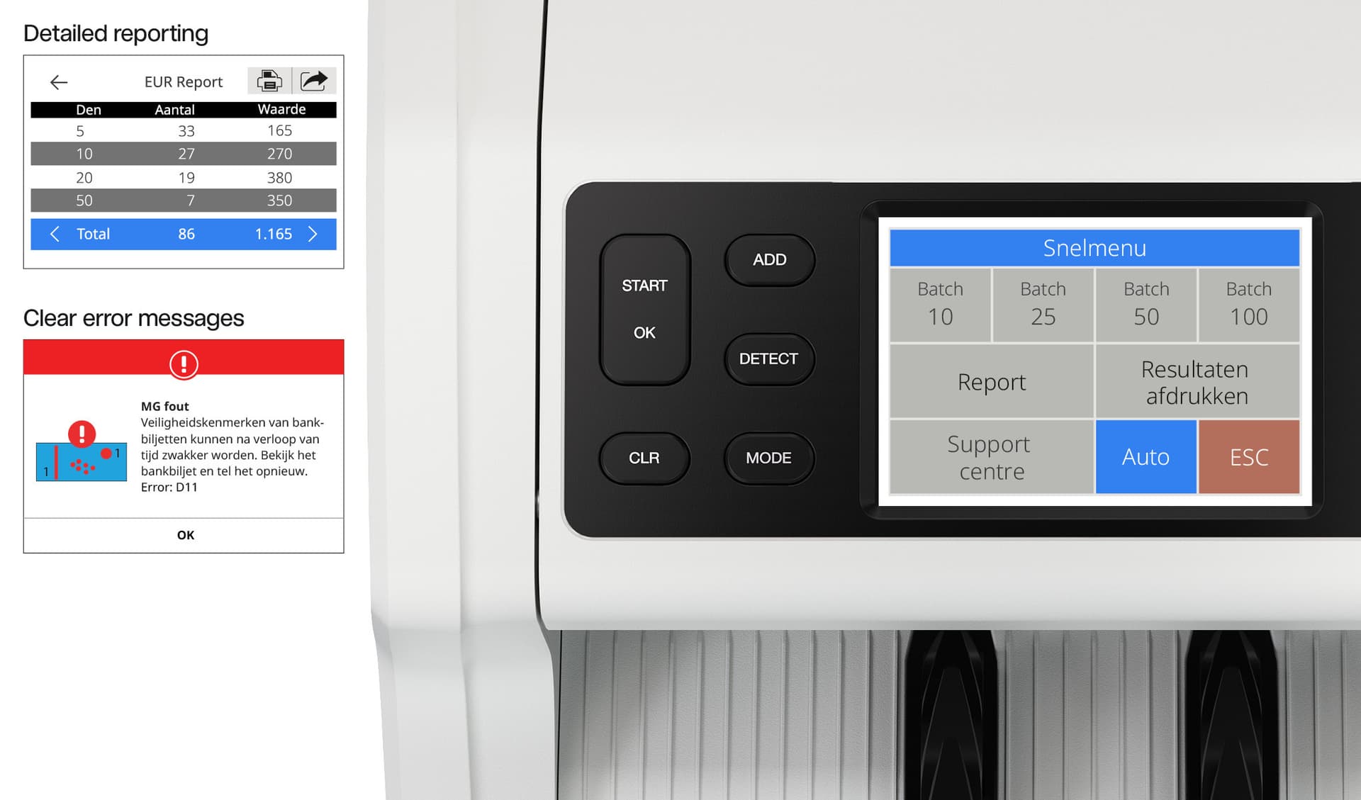 Biljettelmachine Safescan 2485-SC 5