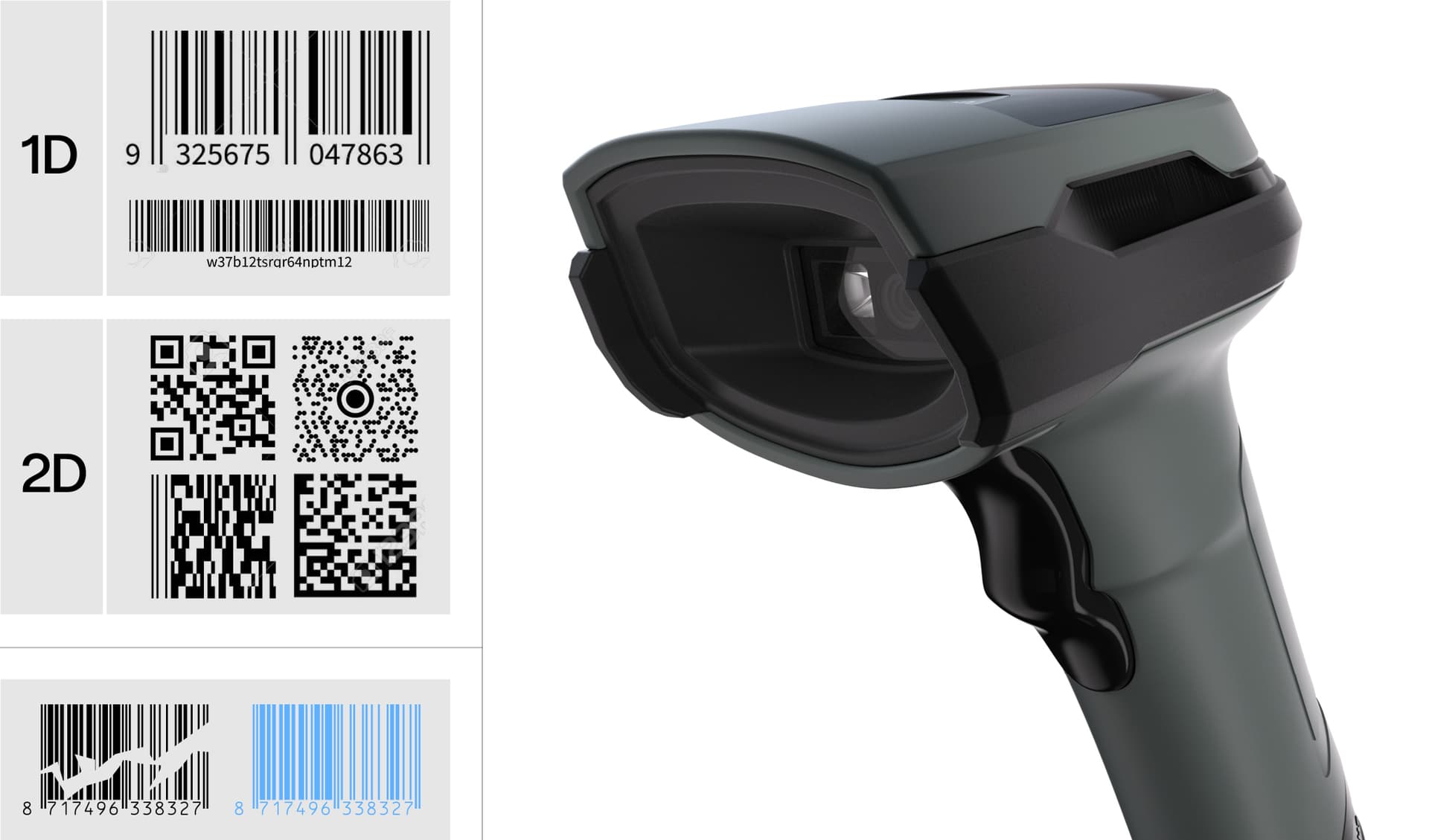 Barcodescanner Safescan 330-W bedraad + standaard 3
