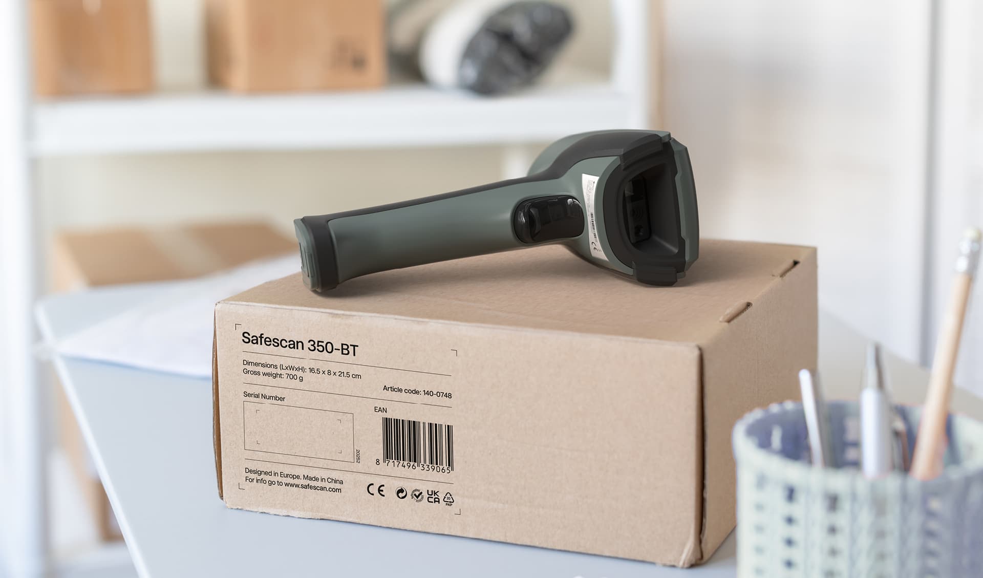 Barcodescanner Safescan 350-BT draadloos 5