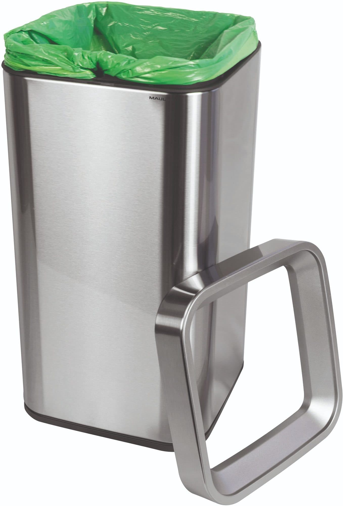 Afvalbak MAUL Prime 30 liter met inwerpopening rvs 3