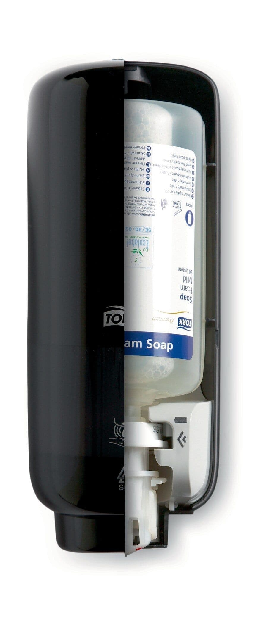 Zeepdispenser Tork S4 Elevation sensor 1000ml zwart 561608 2
