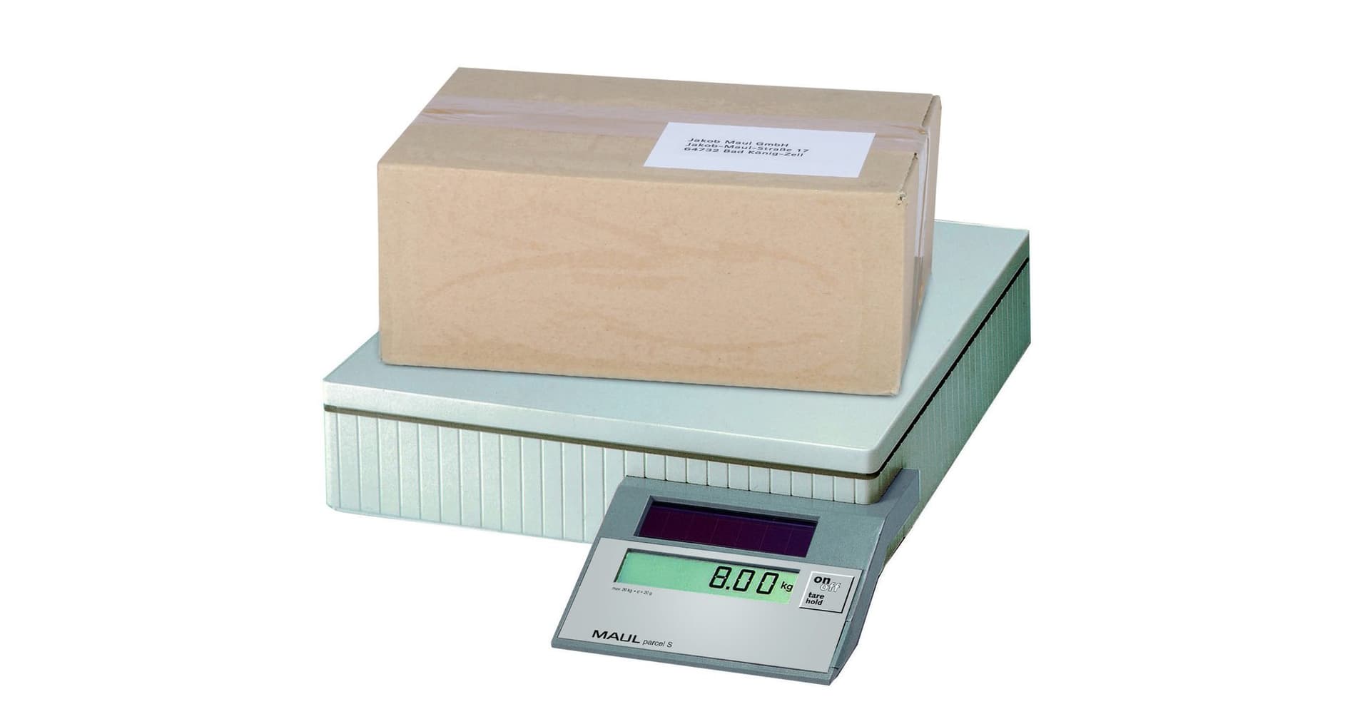 Pakketweger MAUL Parcel S weegplateau 30x30cm solar 50 kg 3