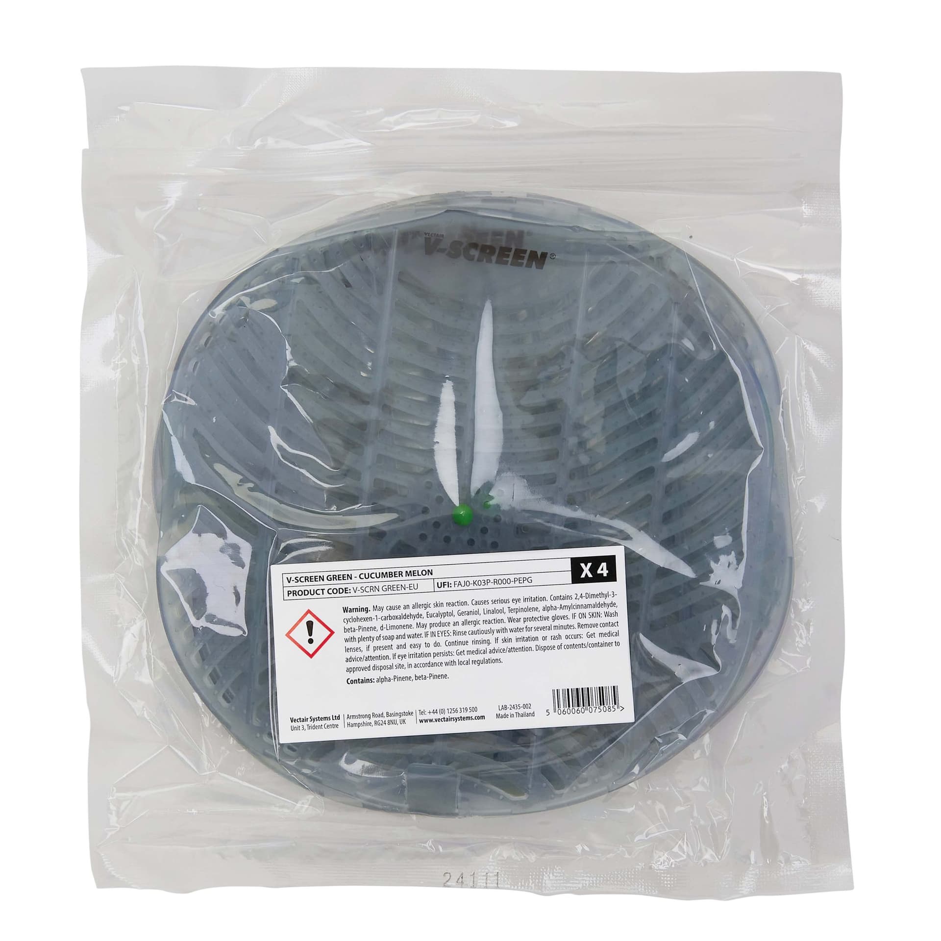 Urinoirmat V-screen Cucumber Melon 12 stuks 3