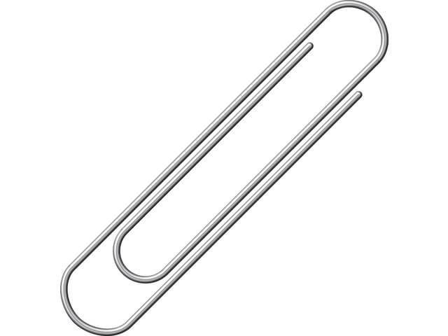 Paperclip Alco 50mm rond vernikkeld 100 stuks 2