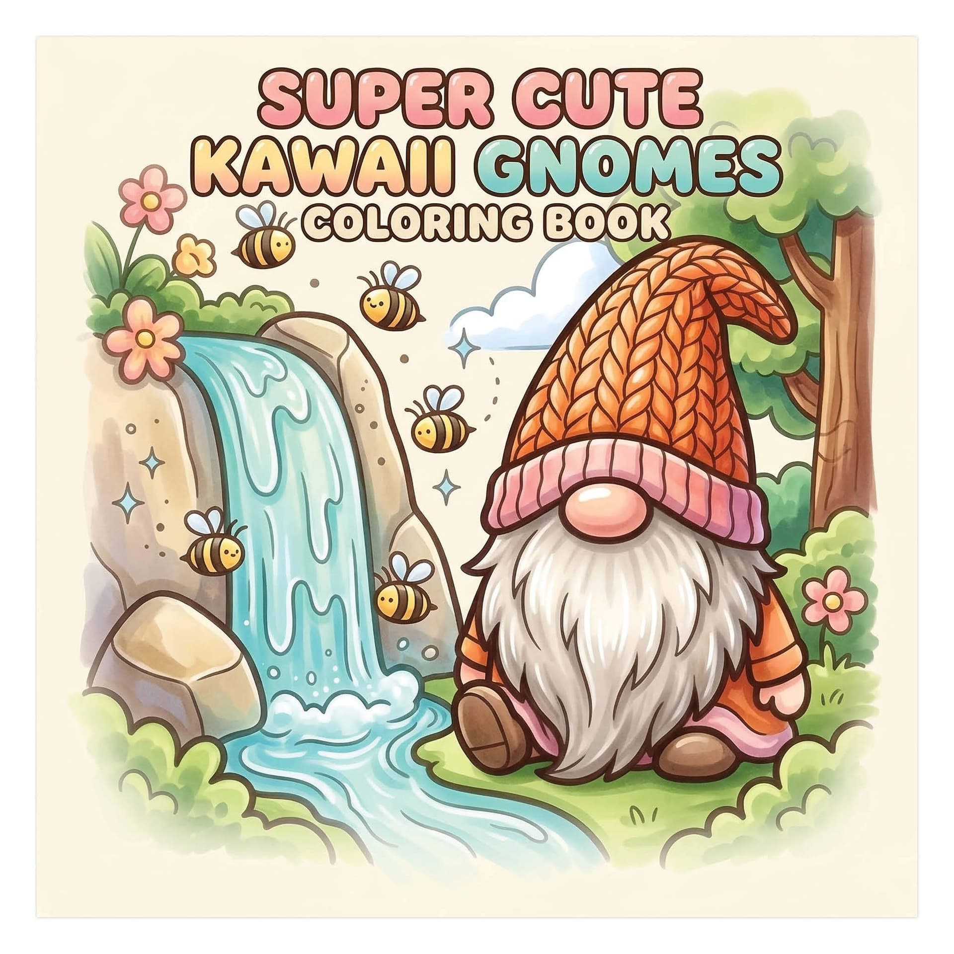 Kleurboek Super Cute Kawaii gnomes 2
