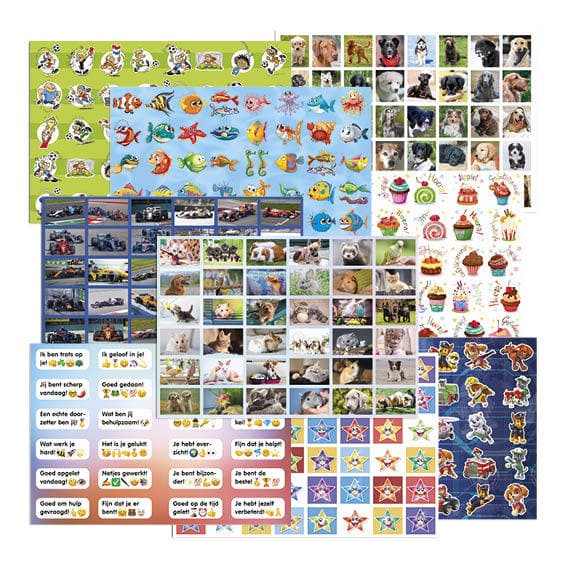 Belongingsstickermix De Stulp assorti