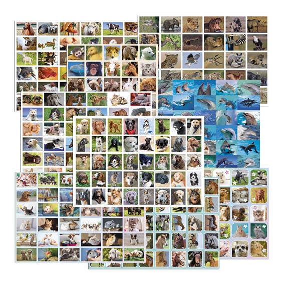 Belongingsstickermix De Stulp thema dieren assorti