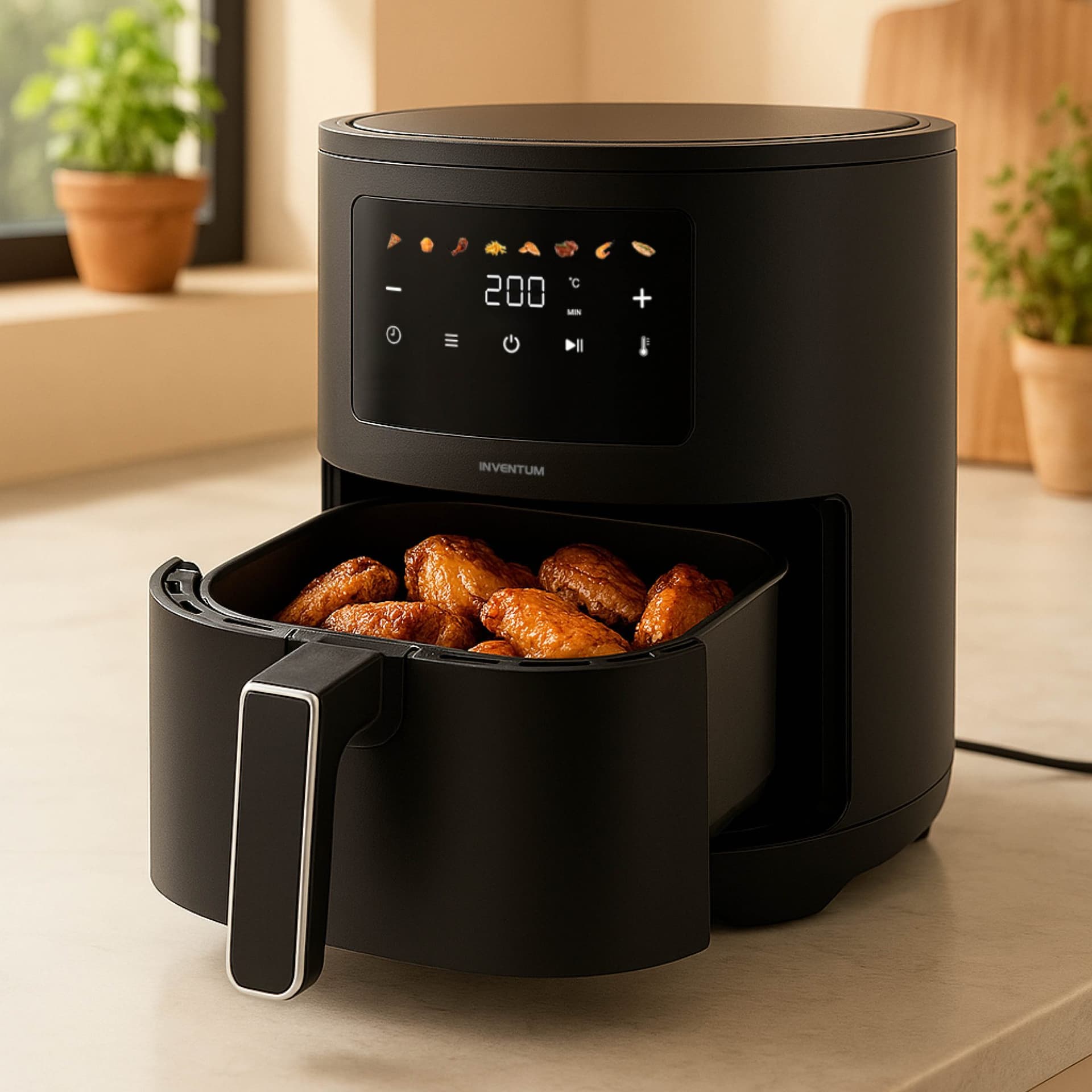 Airfryer Inventum 3.5 liter 1500 watt zwart 3