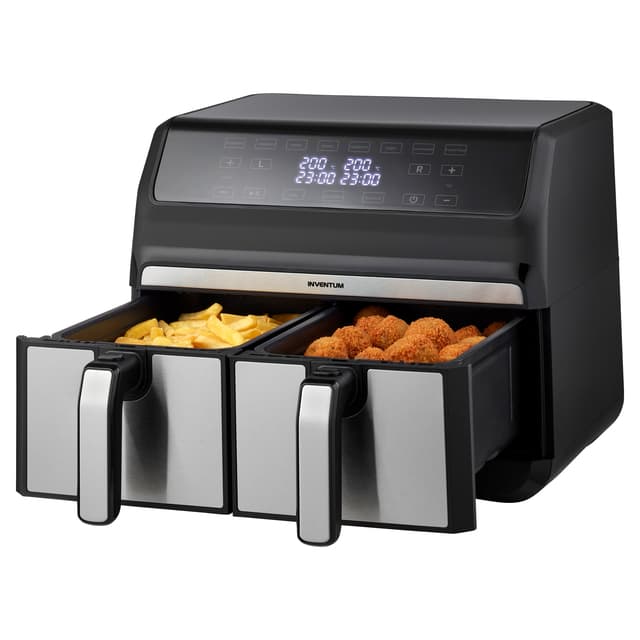 Airfryer Inventum 2 x 4 liter 1700 watt zwart/rvs 2