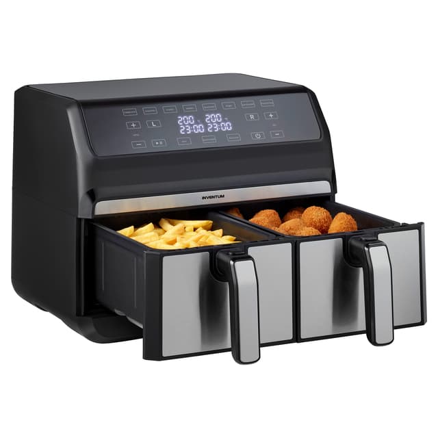 Airfryer Inventum 2 x 4 liter 1700 watt zwart/rvs 4