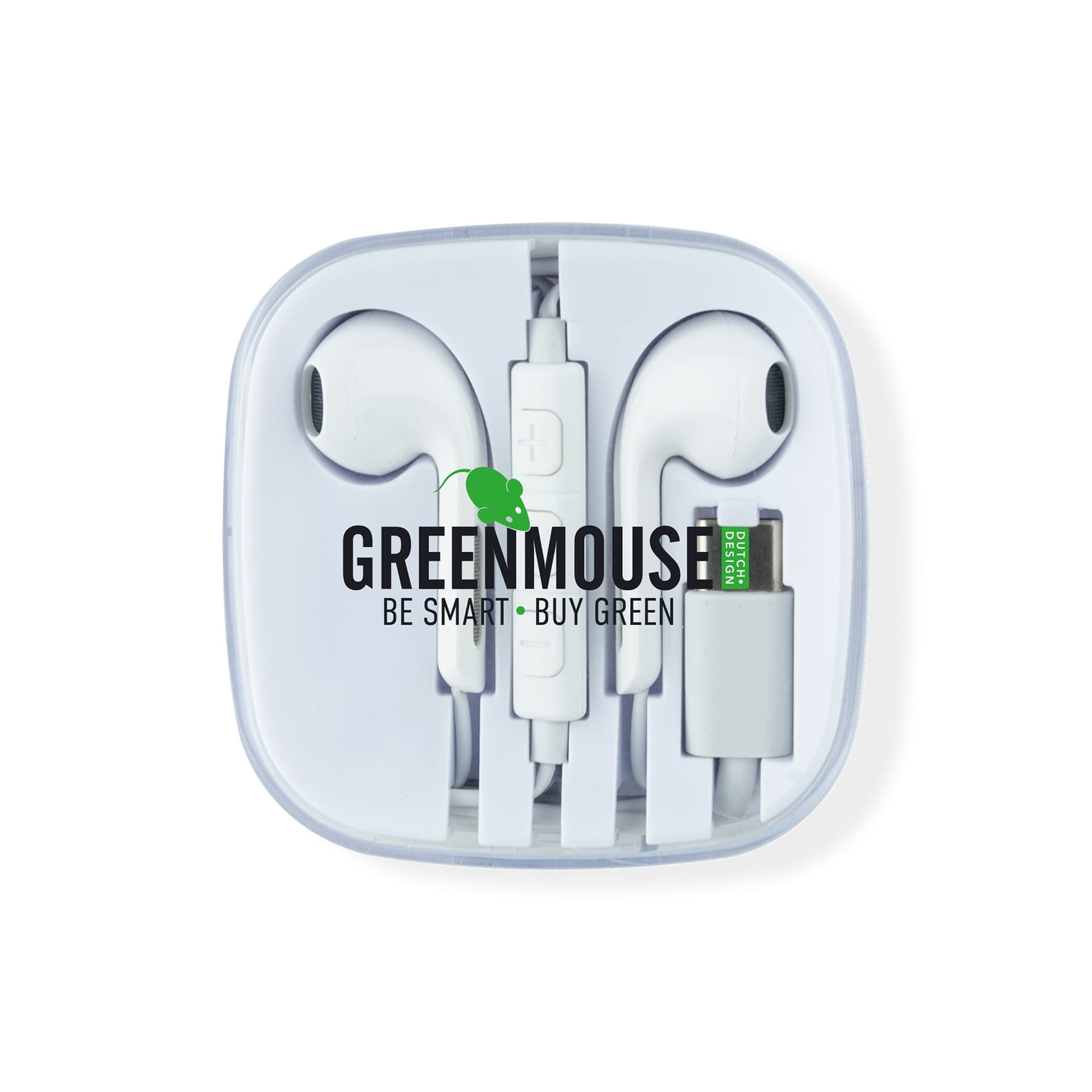Oortelefoon Green Mouse USB-C blisterverpakking 2