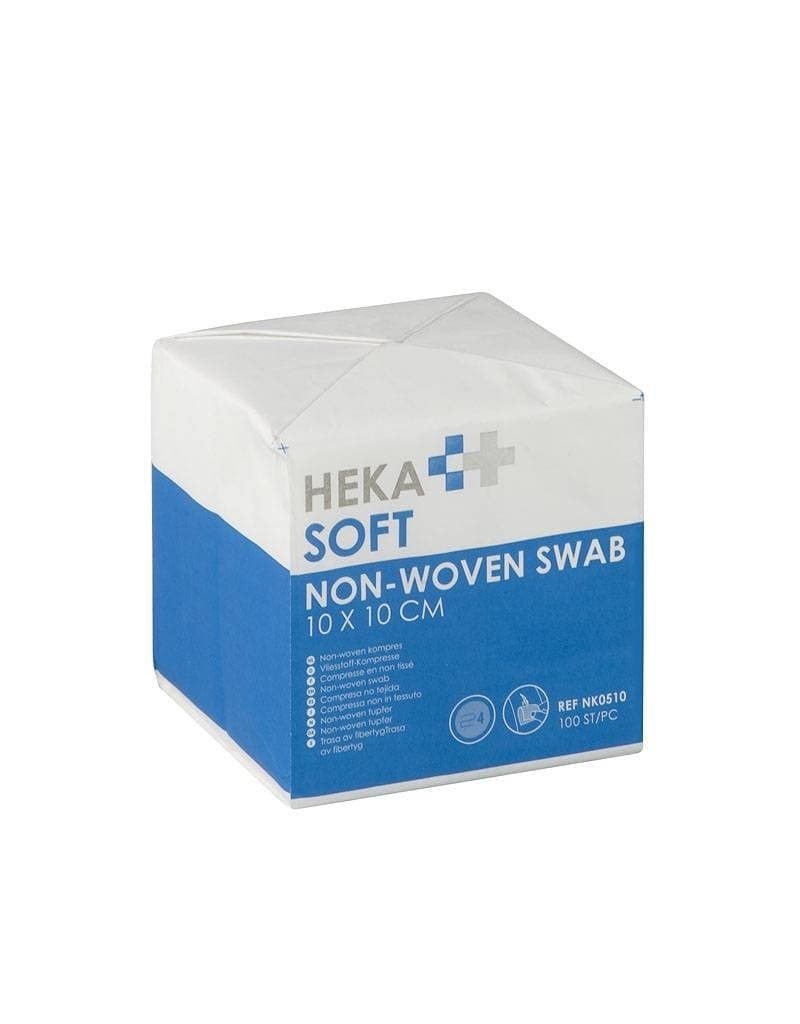 Non-woven kompres Hekasoft 10x10cm niet steriel