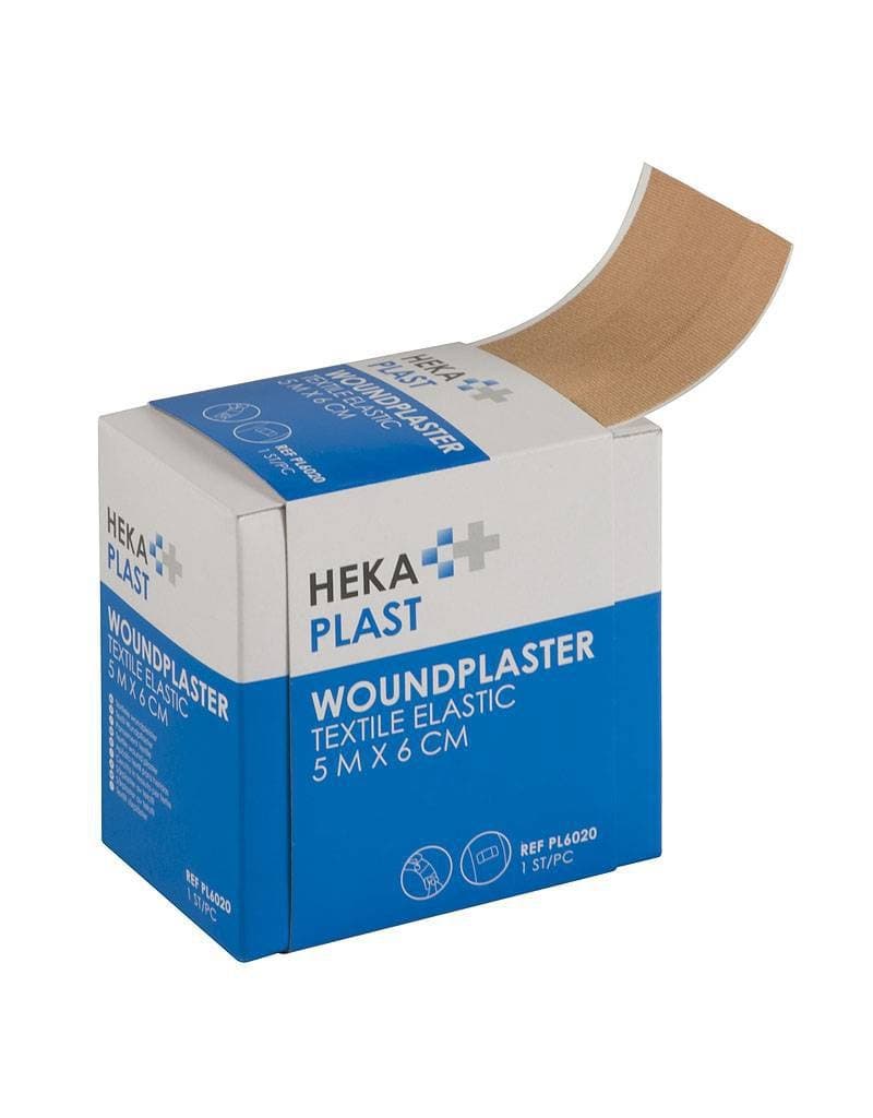 Pleister textiel elastic Hekaplast 5mx6cm
