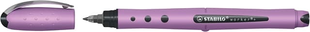 Rollerpen STABILO Worker+ Wildflower medium grijsviolet