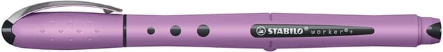 Rollerpen STABILO Worker+ Wildflower medium grijsviolet 2