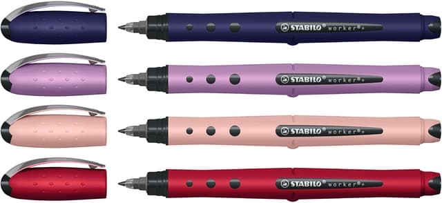 Rollerpen STABILO Worker+ Wildflower medium assorti 2
