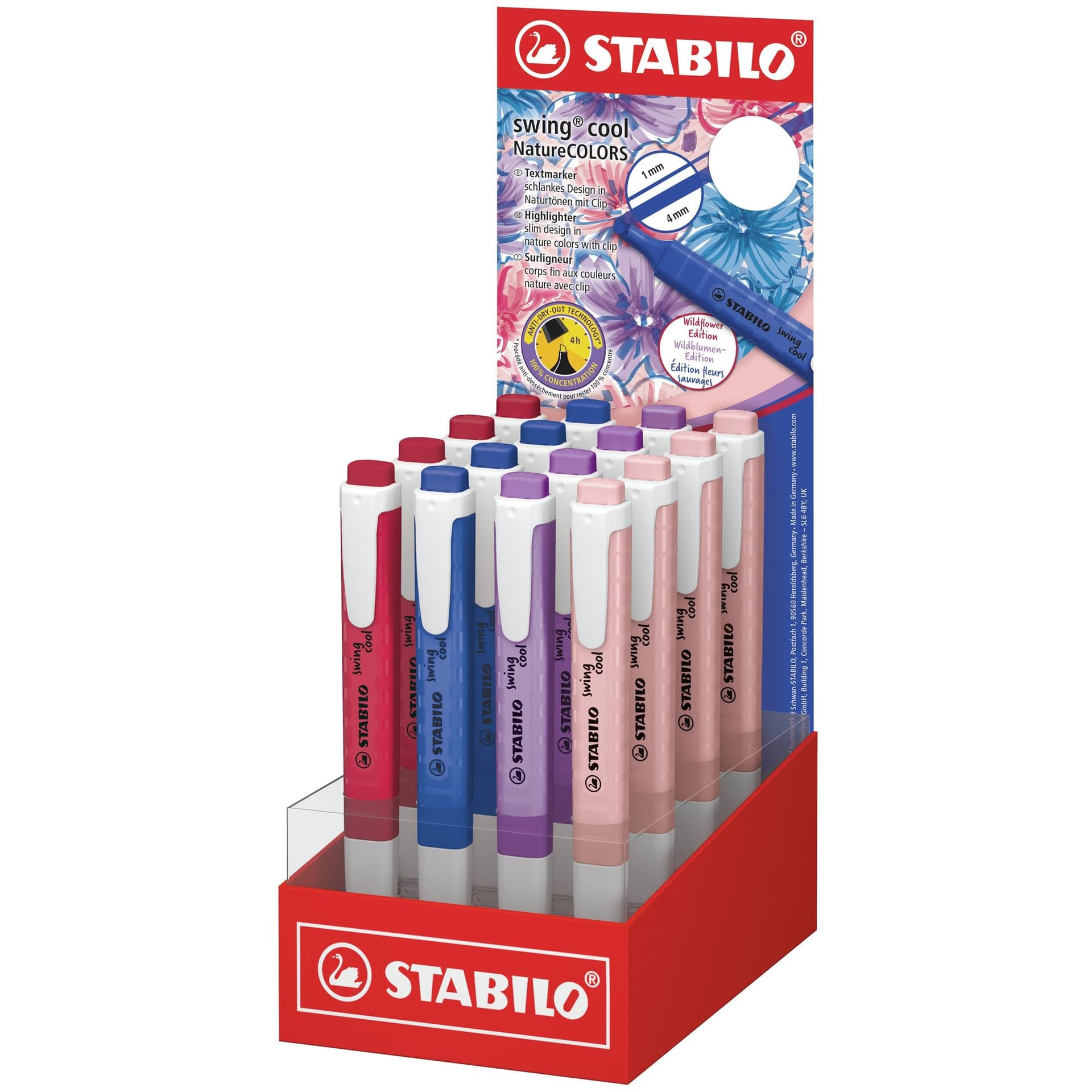 Markeerstift STABILO Swing cool Wldflower assorti