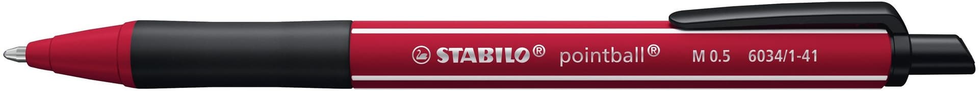 Balpen STABILO pointball Wildflower medium bordeaux