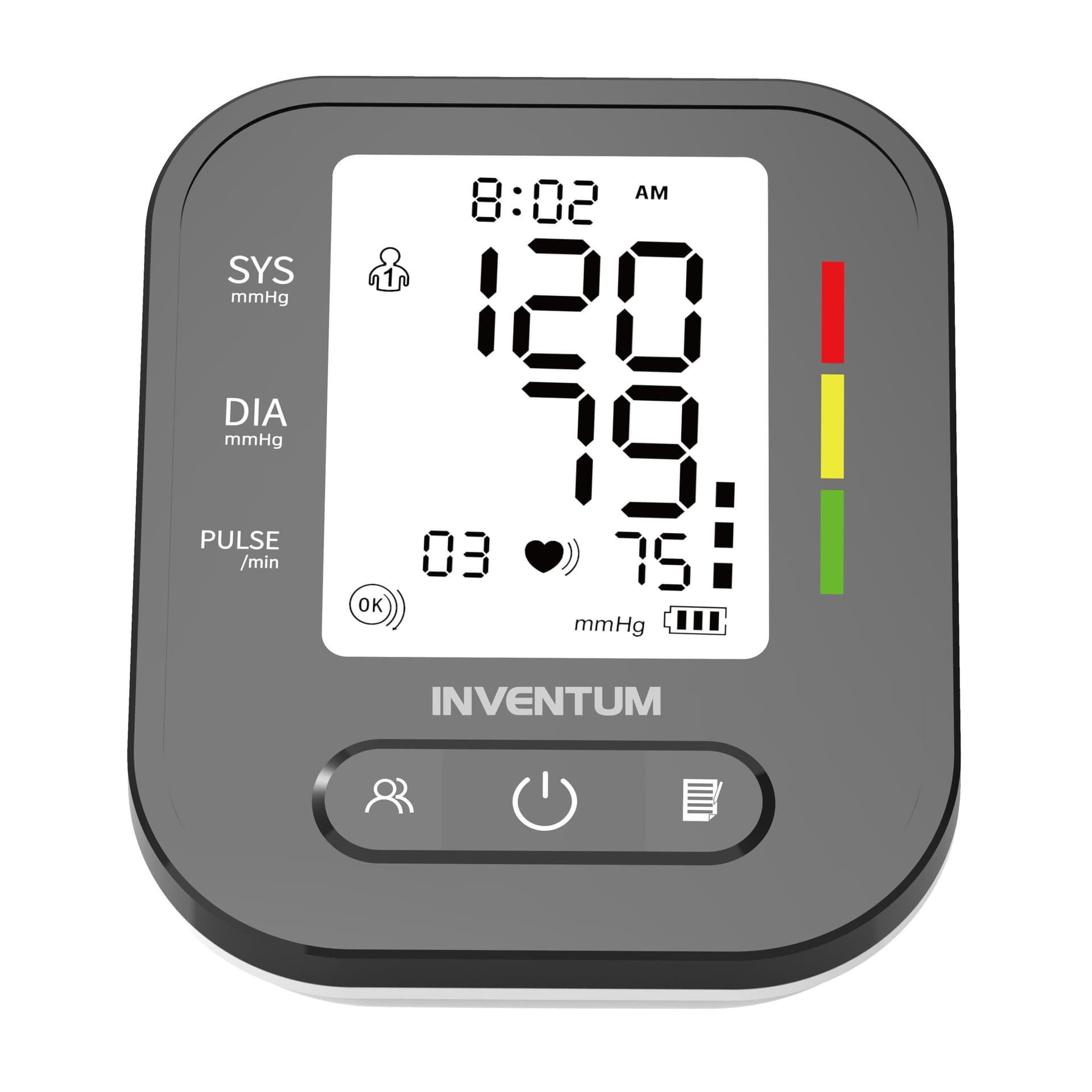 Bloeddrukmeter Inventum bovenarm 22-42cm zwart/wit 2