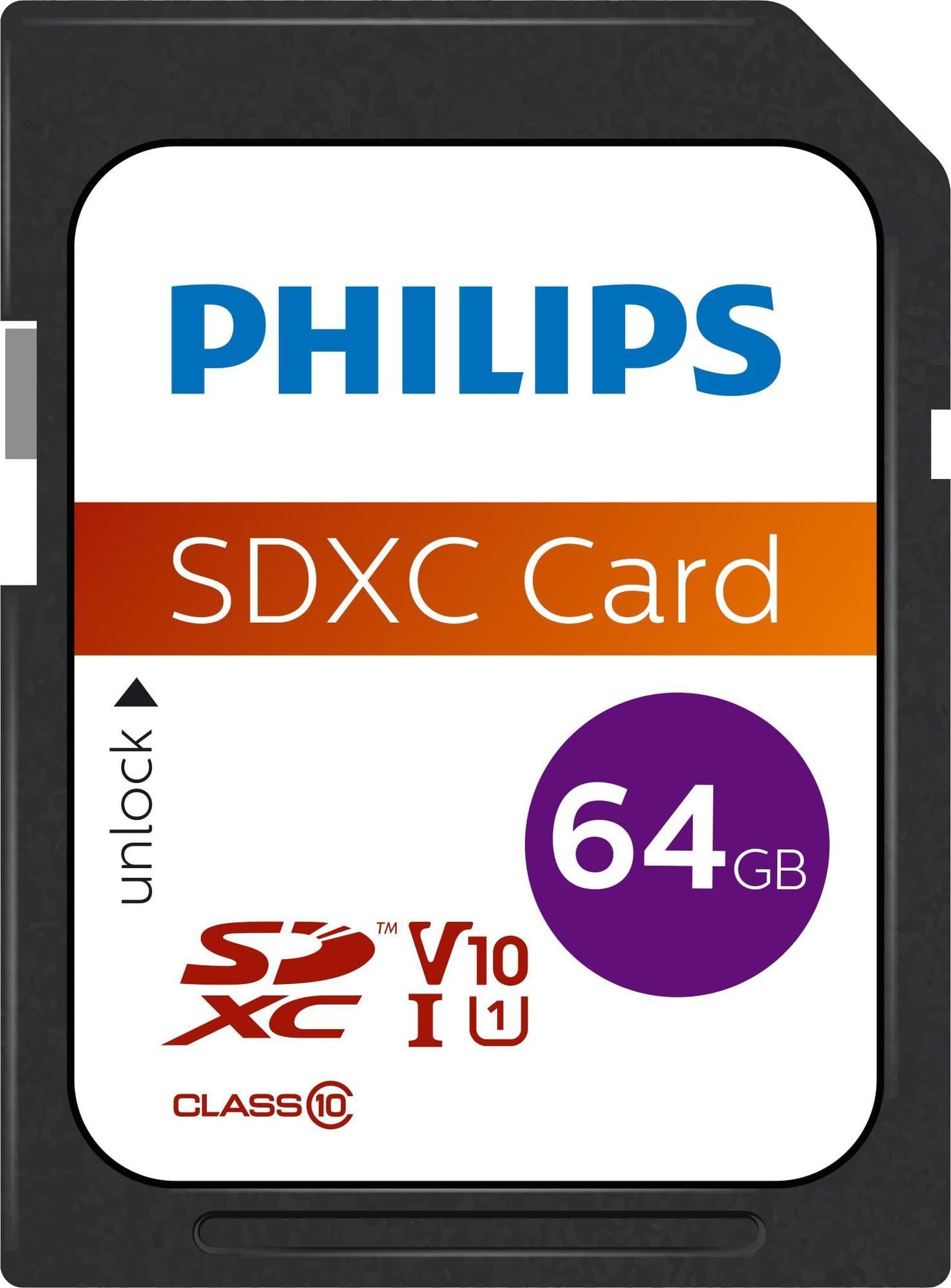 Geheugenkaart Philips Ultra Speed SDXC Class 10 UHS-I U1 64GB 2