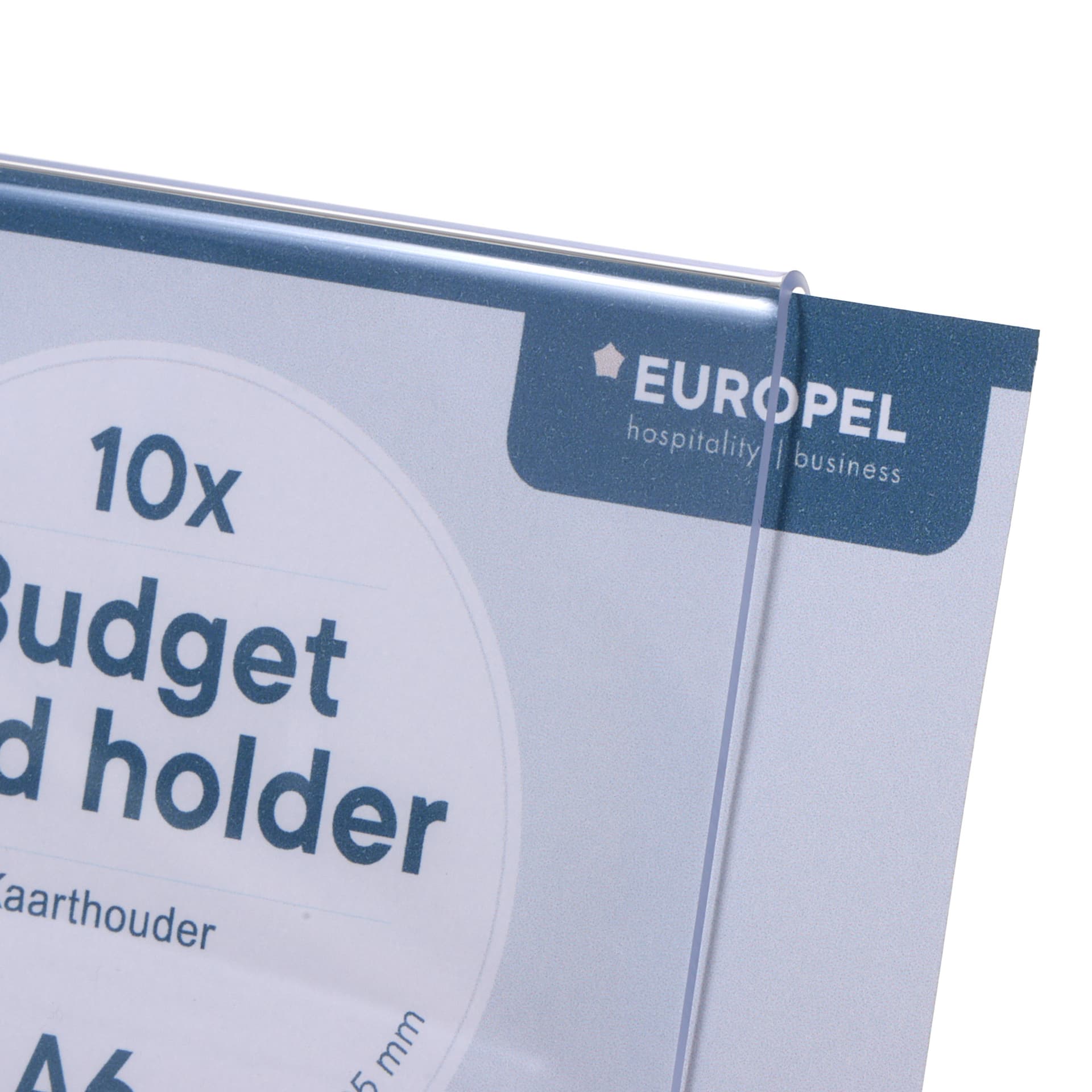 Kaarthouder Europel Budget L-standaard A6 liggend 10 stuks 5