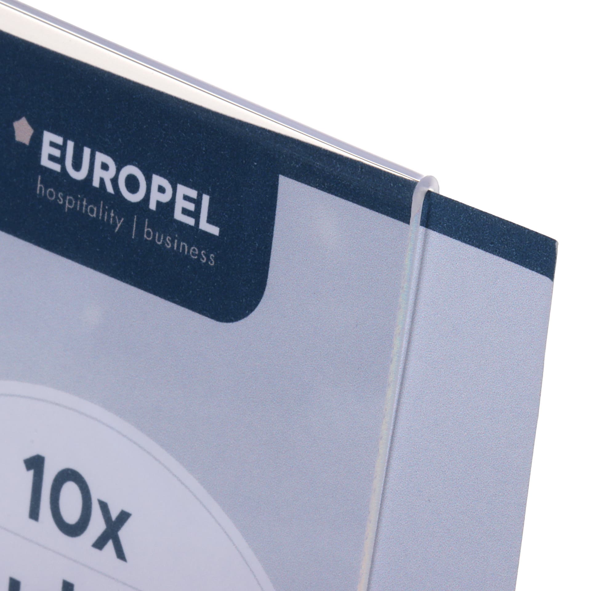 Kaarthouder Europel Budget L-standaard A6 staand 10 stuks 5