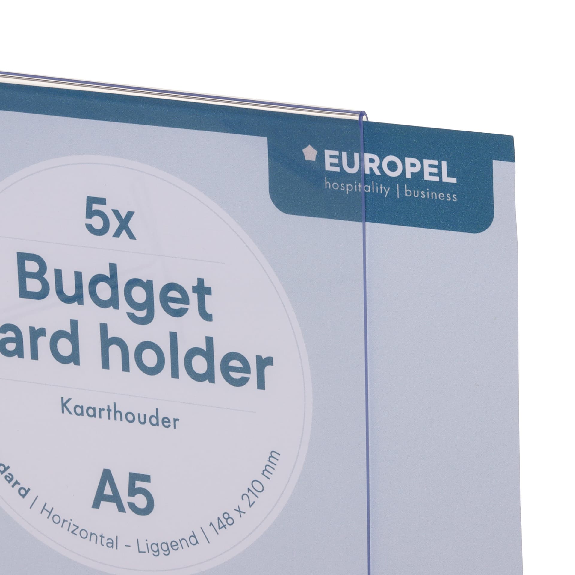 Kaarthouder Europel Budget T-standaard A5 liggend 5 stuks 5