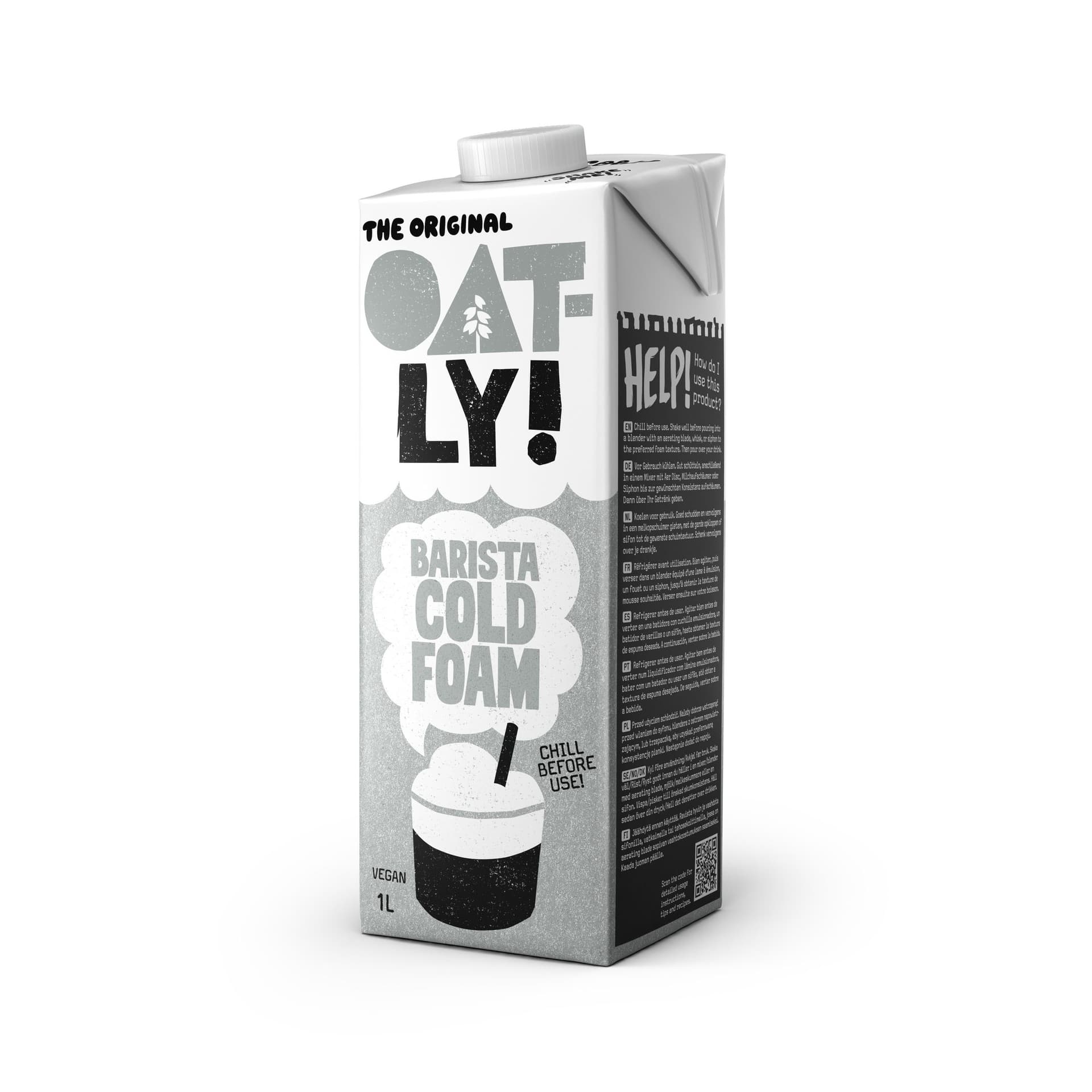 Topping Oatly Barista Cold Foam 1 liter