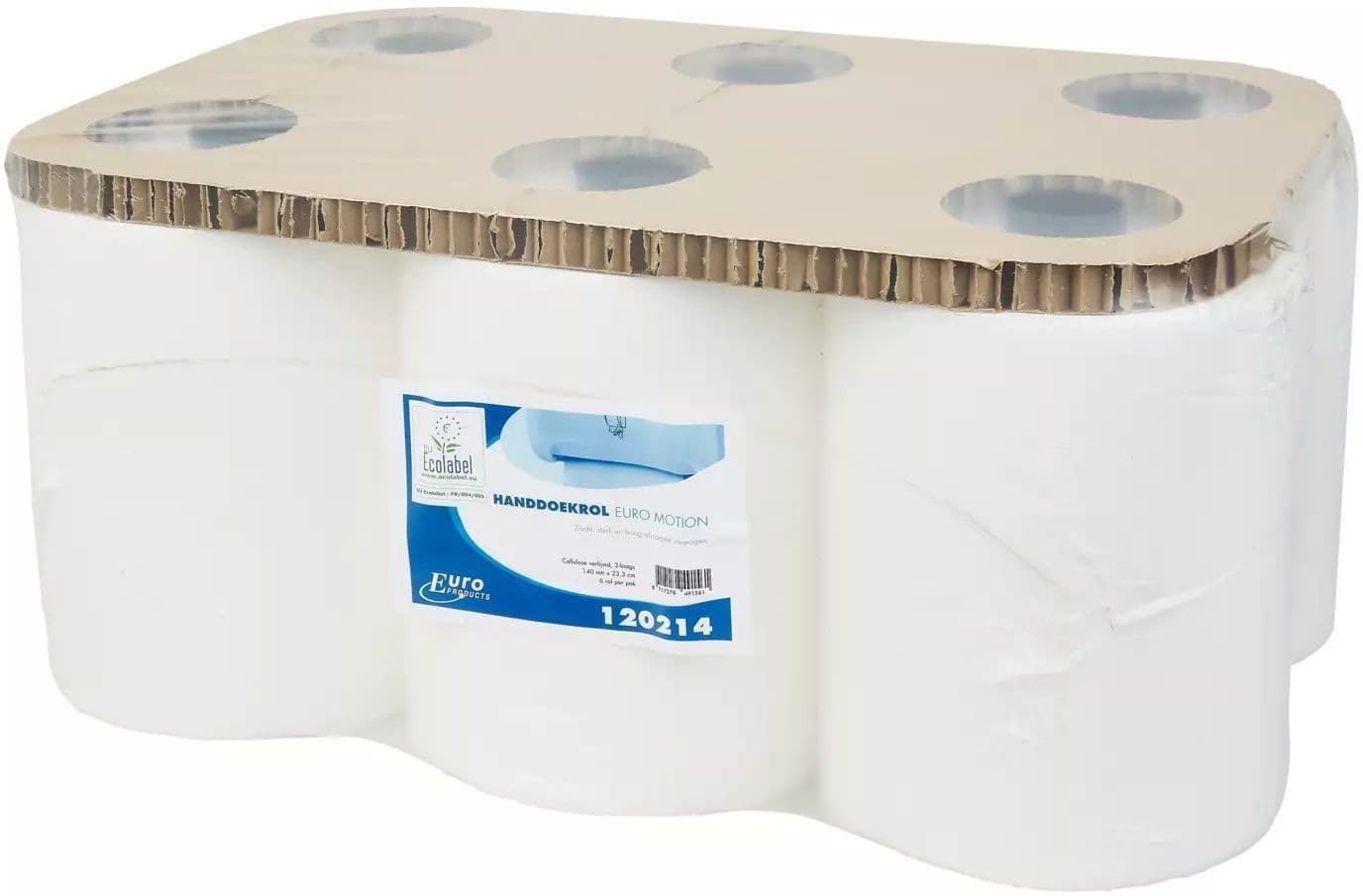 Handdoekrol Euro Products P13 Motion 2-laags 140m wit 120214