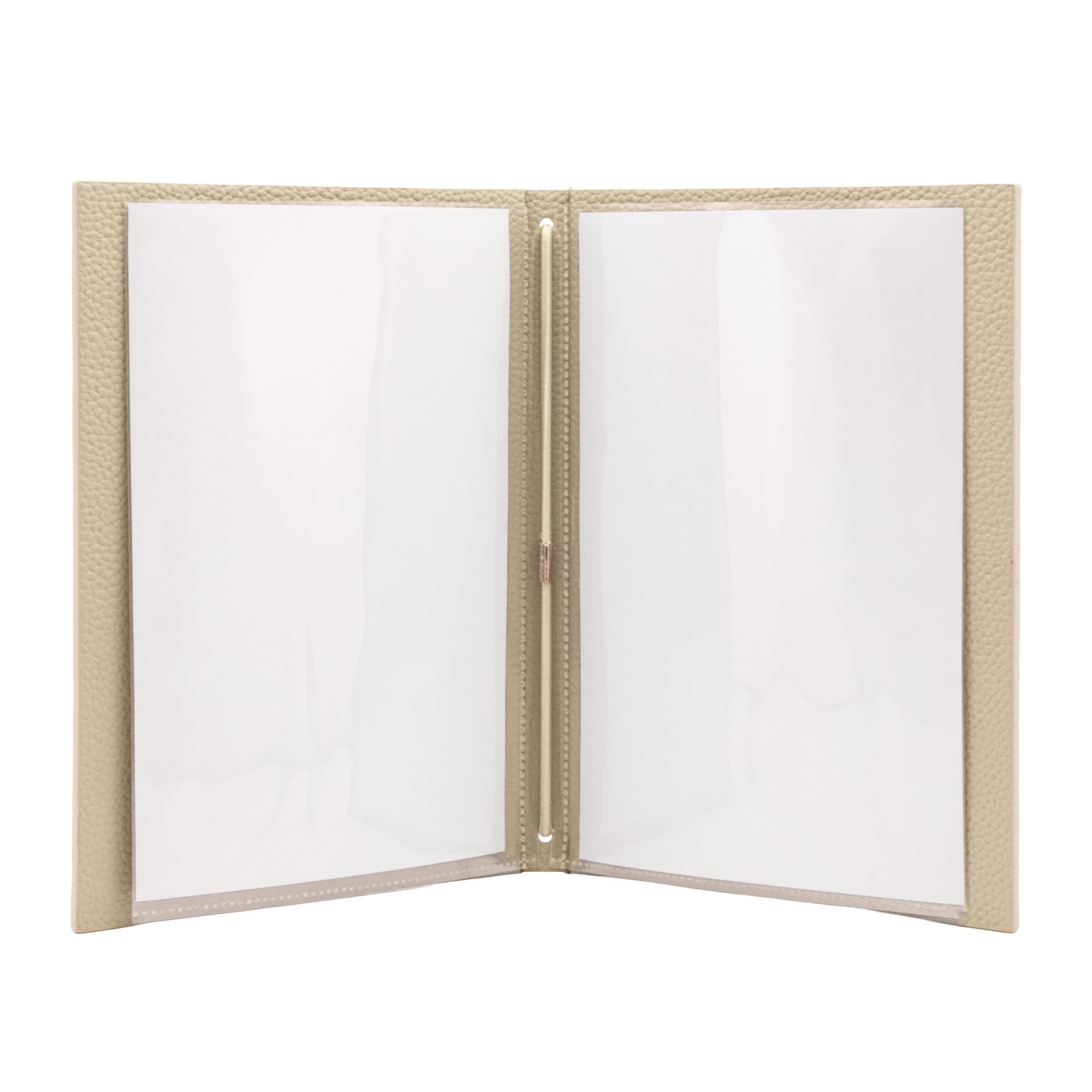 Menukaart Securit Signature A5 zand 4