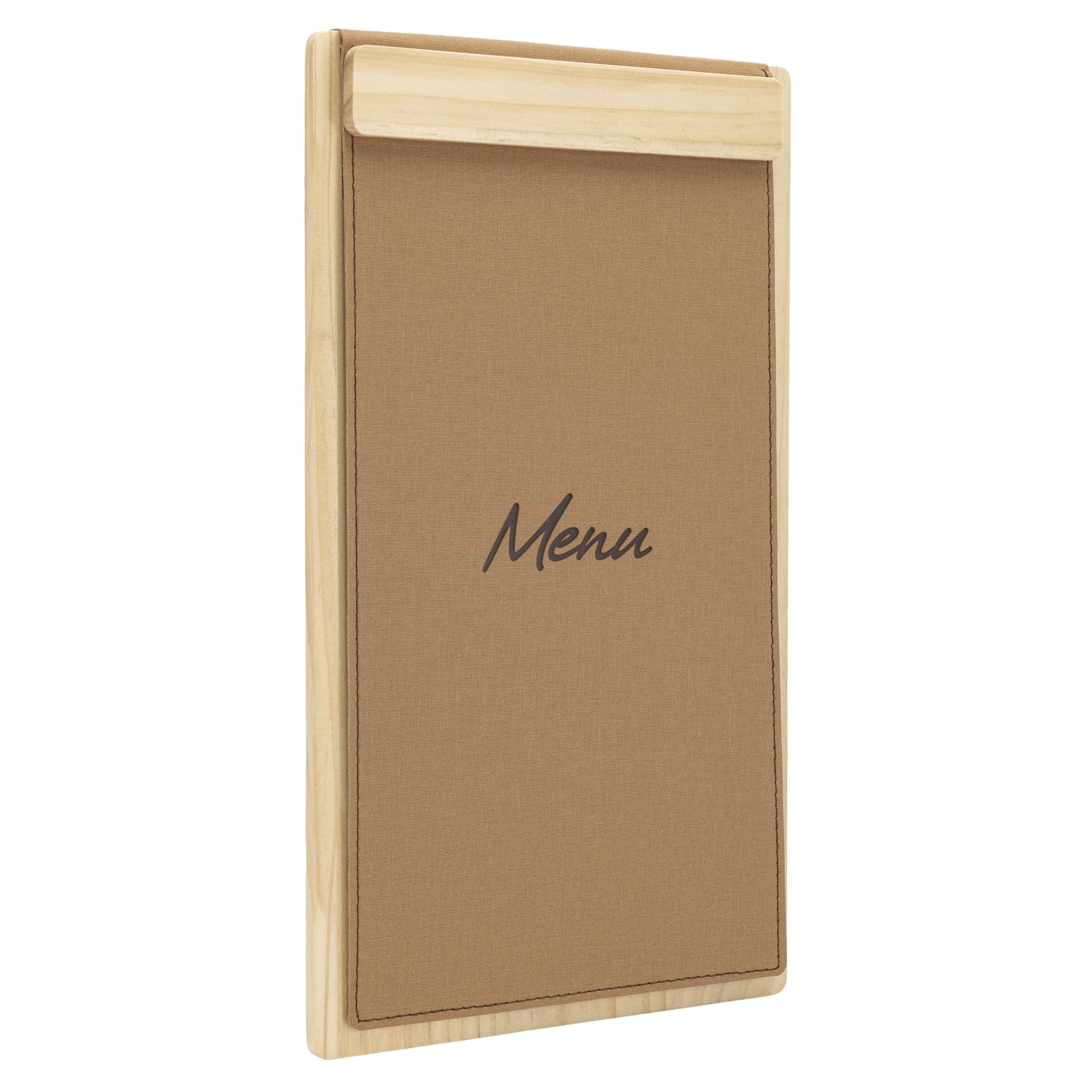Menukaart Securit Signature klembord A45 licht hout bruin 2