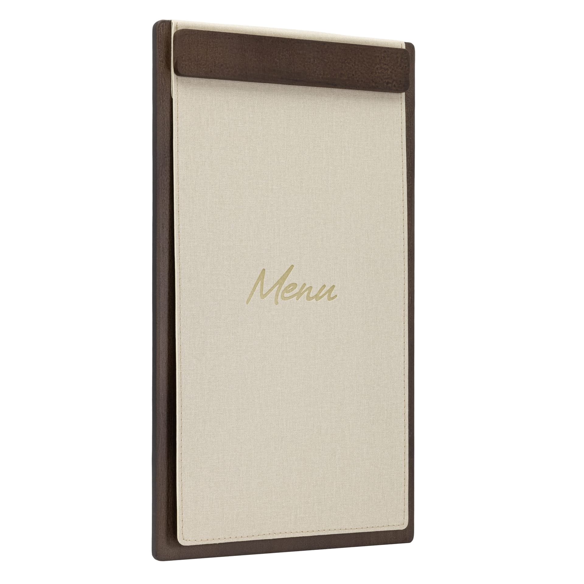 Menukaart Securit Signature klembord A45 donker hout grijs 2
