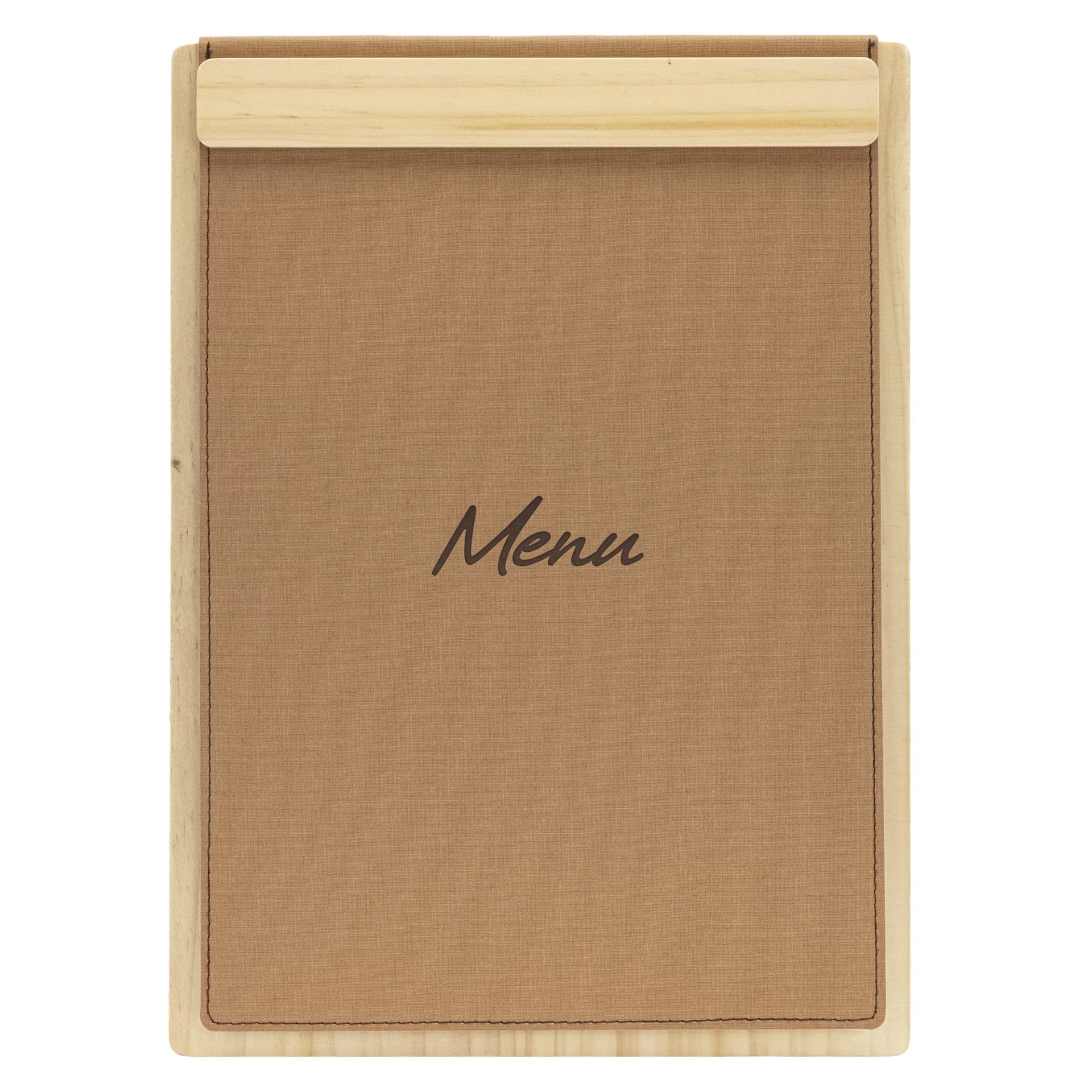 Menukaart Securit Signature klembord A4 licht hout bruin