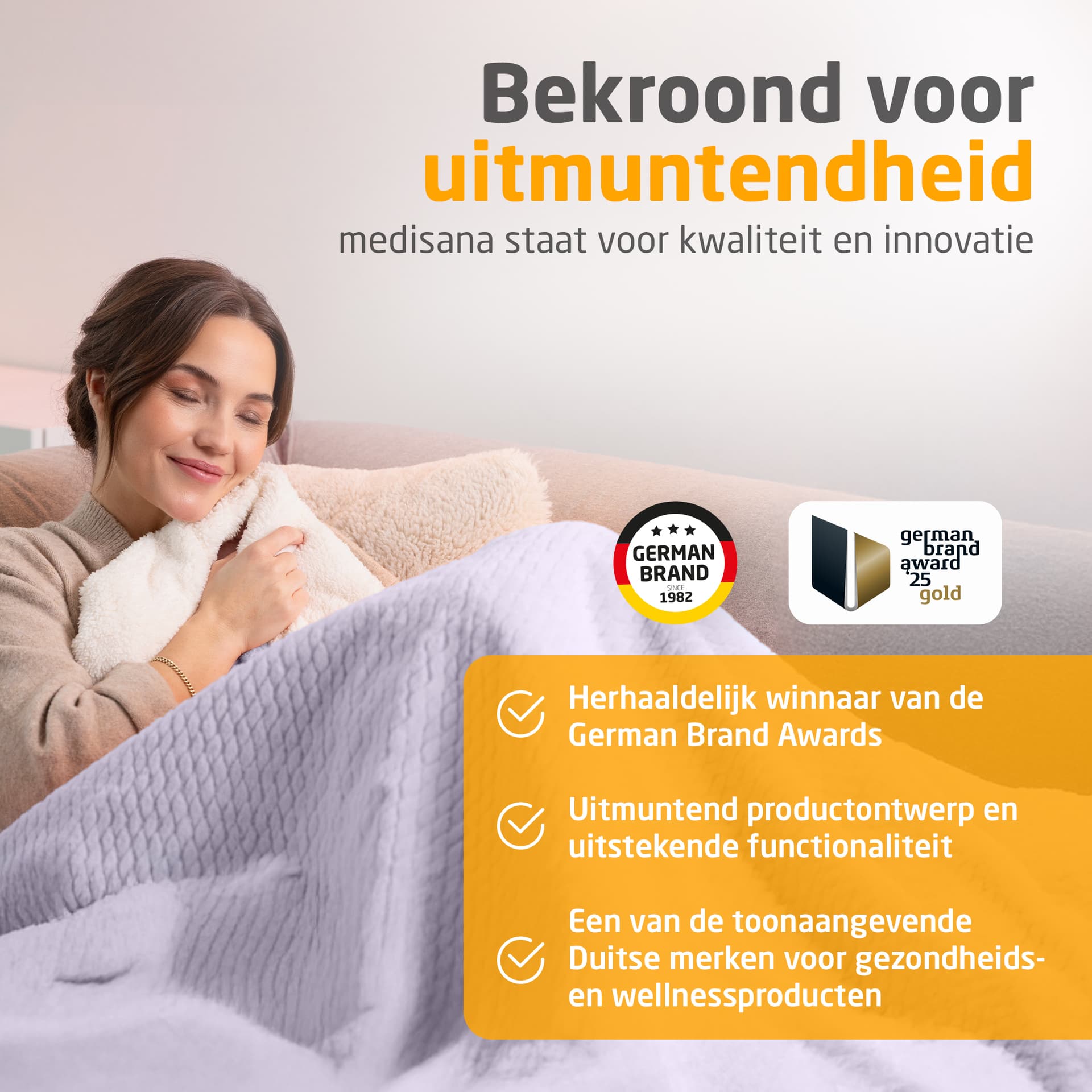 Knuffelwarmtedeken Medisana HB 418 lila 9