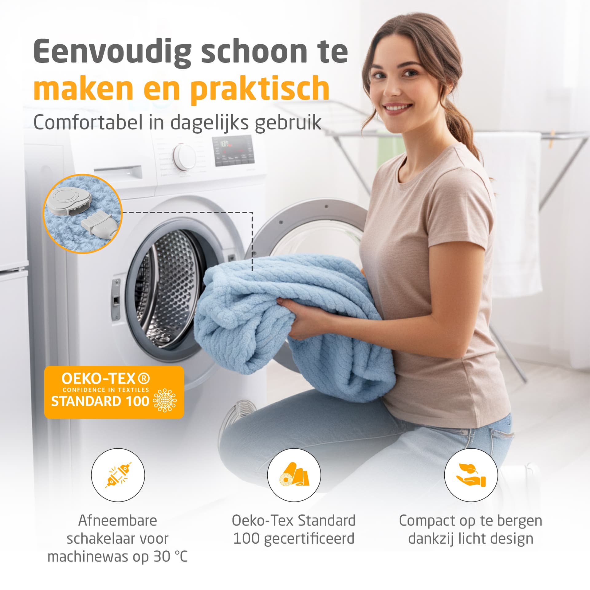Knuffelwarmtedeken Medisana HB 415 blauw 7