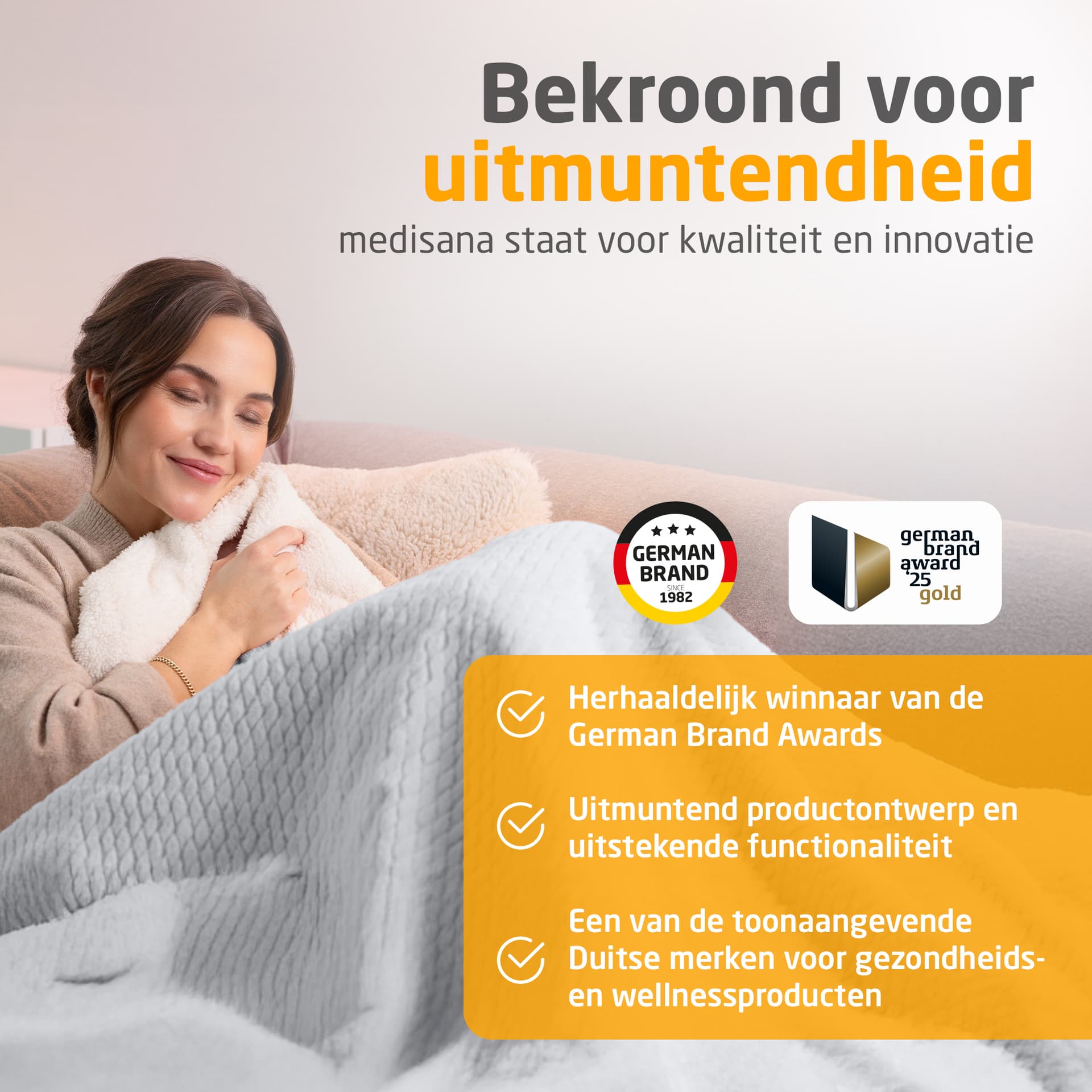 Knuffelwarmtedeken Medisana HB 416 grijs 9